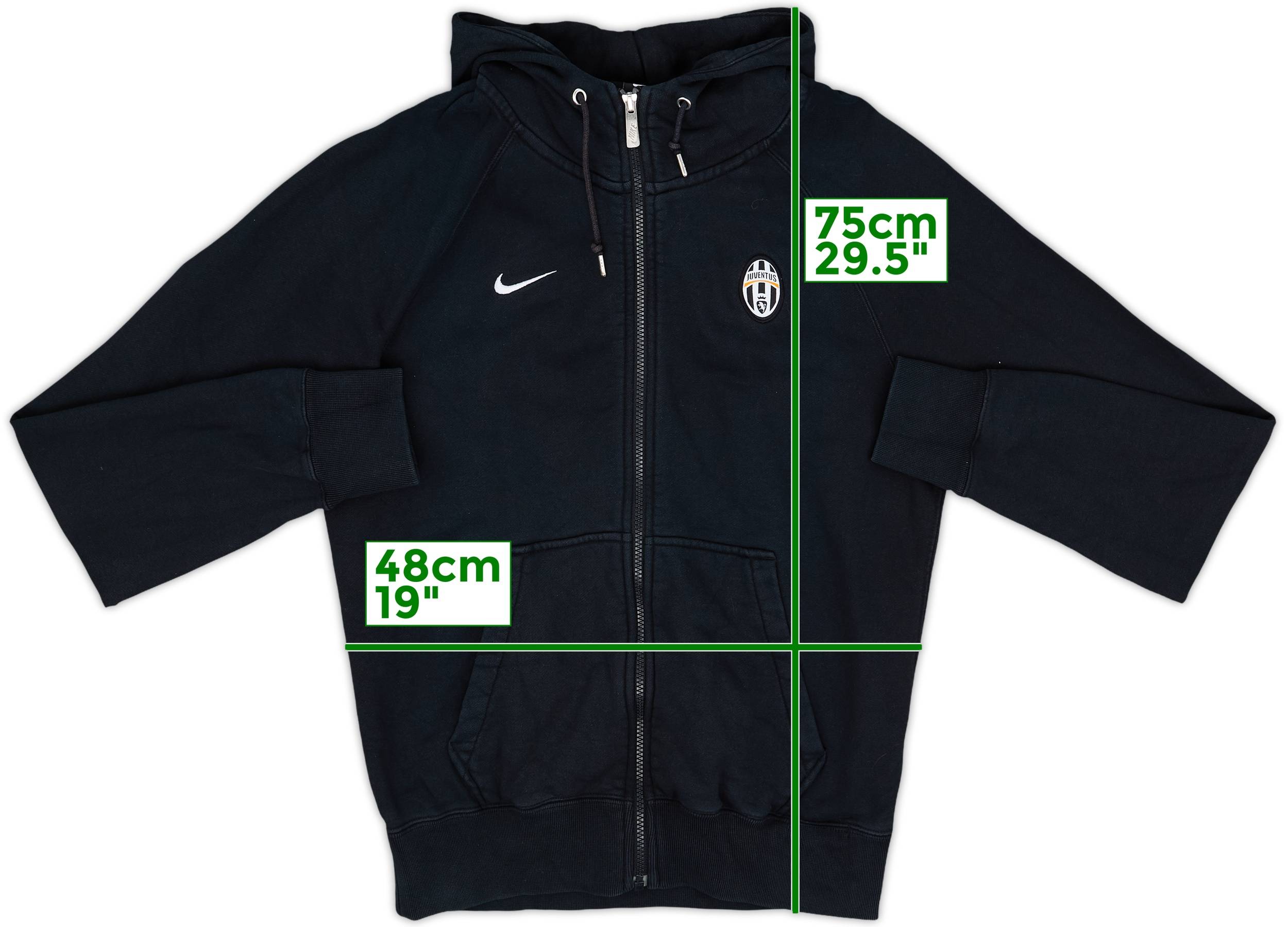 2010-11 Juventus Nike Hooded Track Jacket - 7/10 - (S)