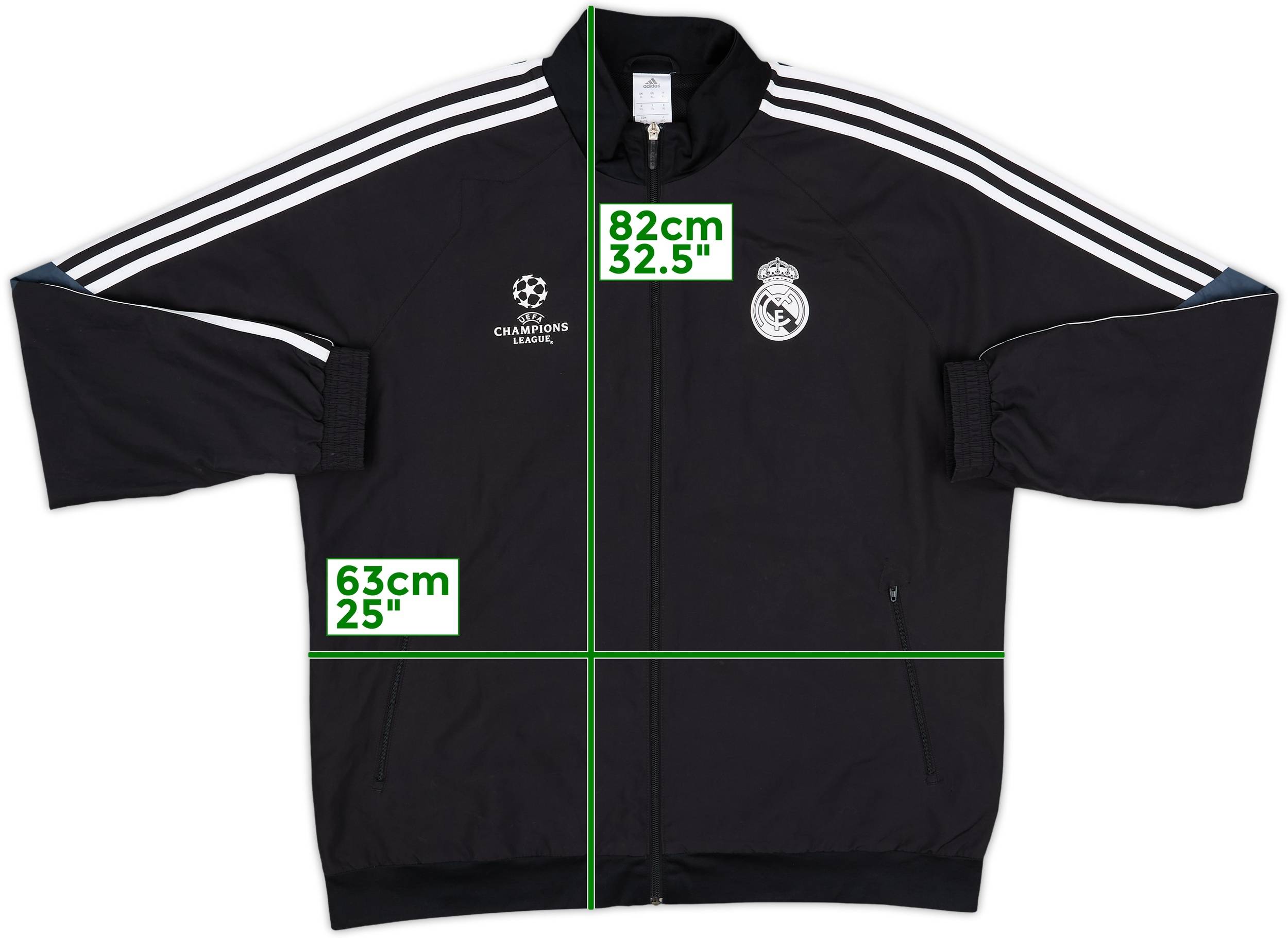 2008-09 Real Madrid adidas CL Track Jacket - 7/10 - (XL)