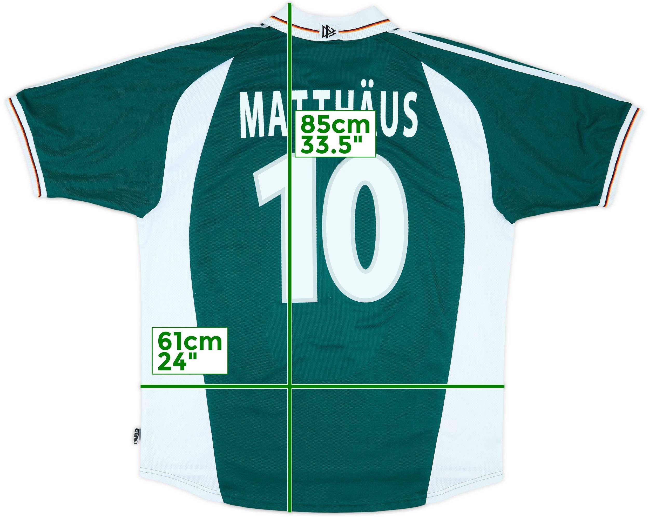 2000-02 Germany Away Shirt Matthaus #10 - 10/10 - (XL)