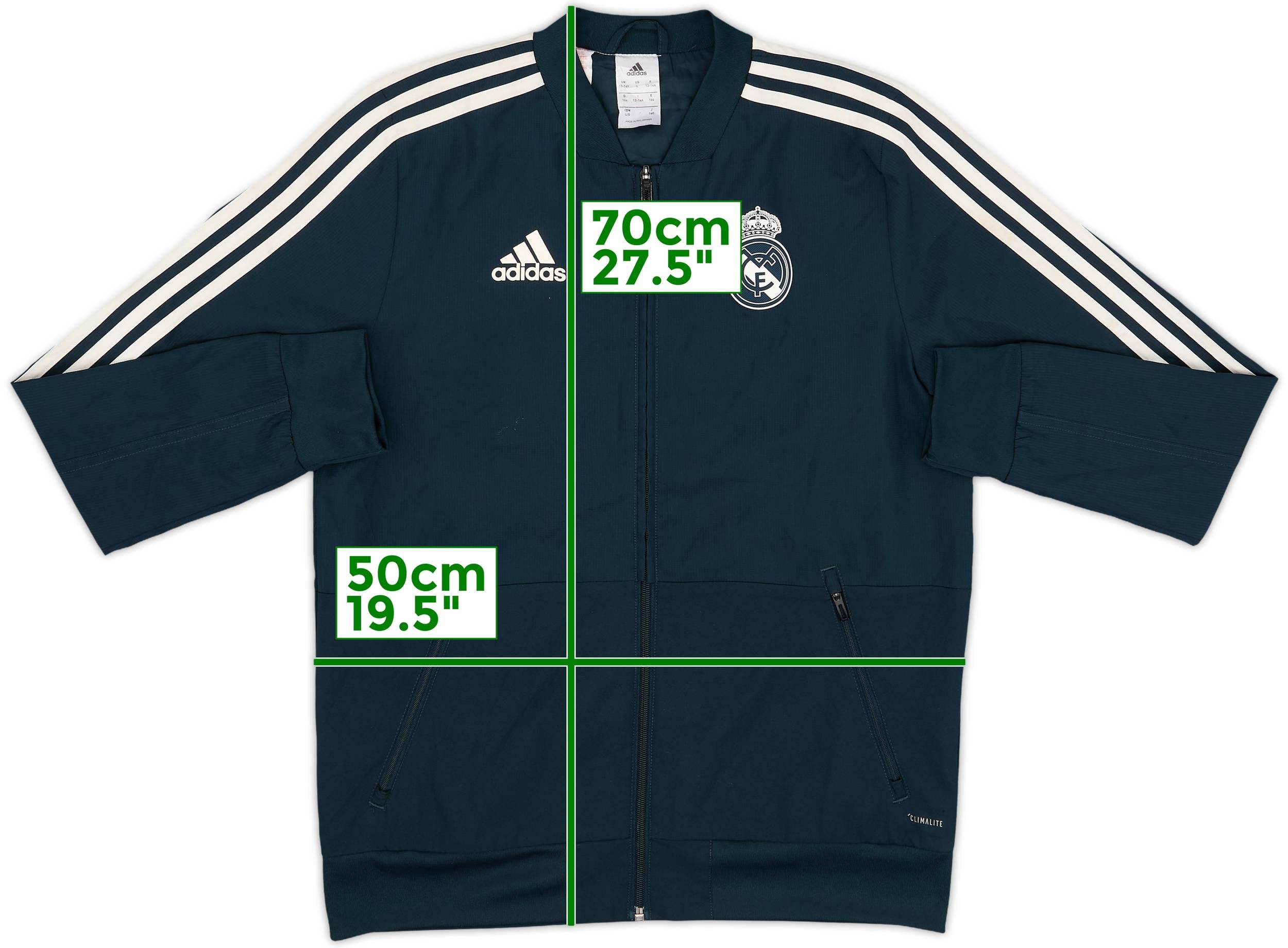 2018-19 Real Madrid adidas Track Jacket - 8/10 - (L.Boys)