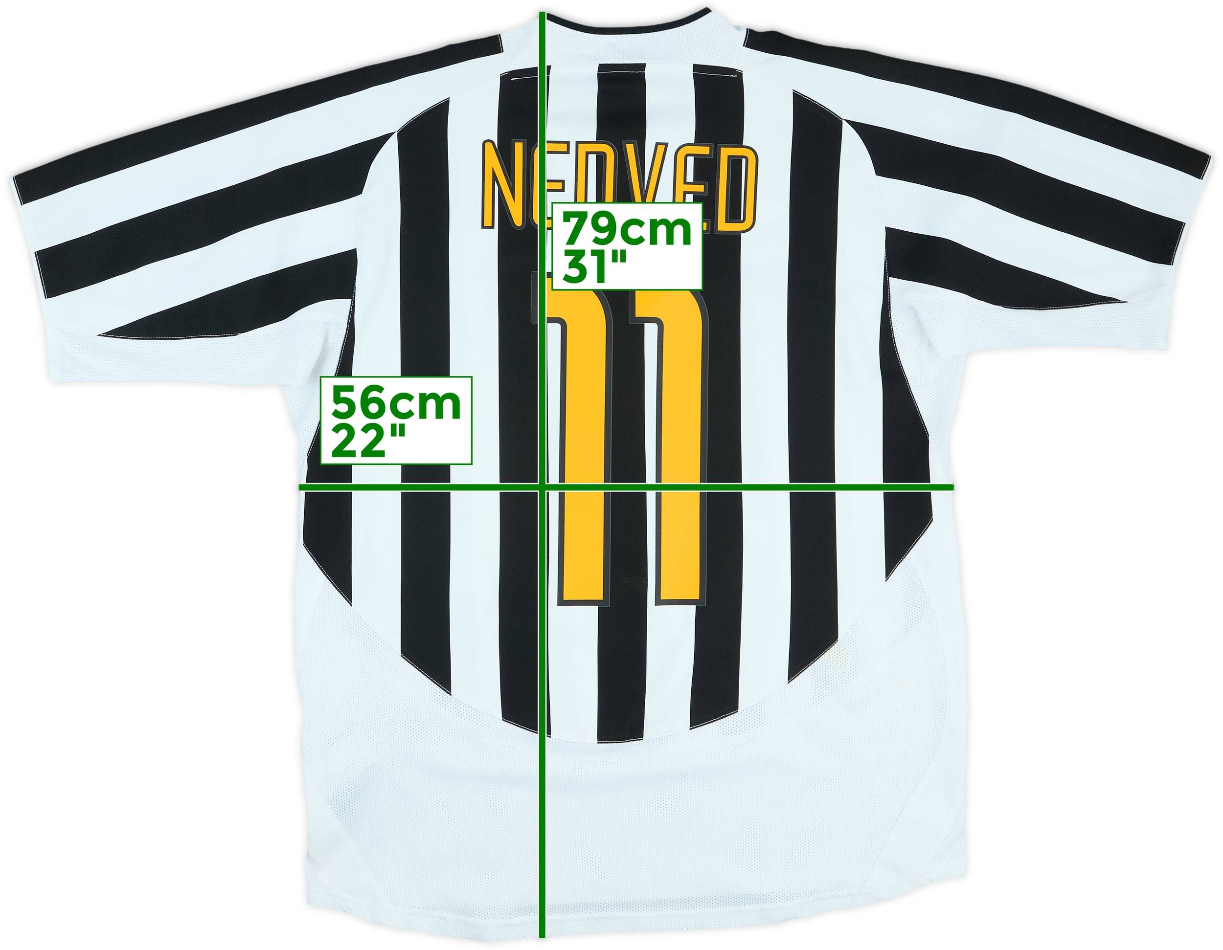 2003-04 Juventus Home Shirt Nedved #11 - 7/10 - (L)