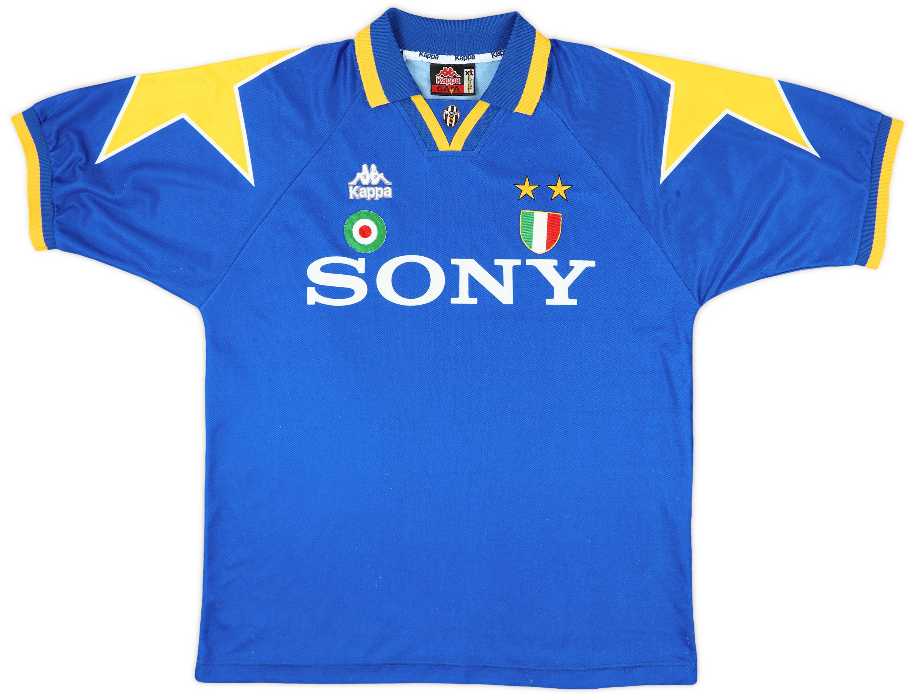 Juventus 1995-1996 Third Kit Long Sleeve Sz L Football