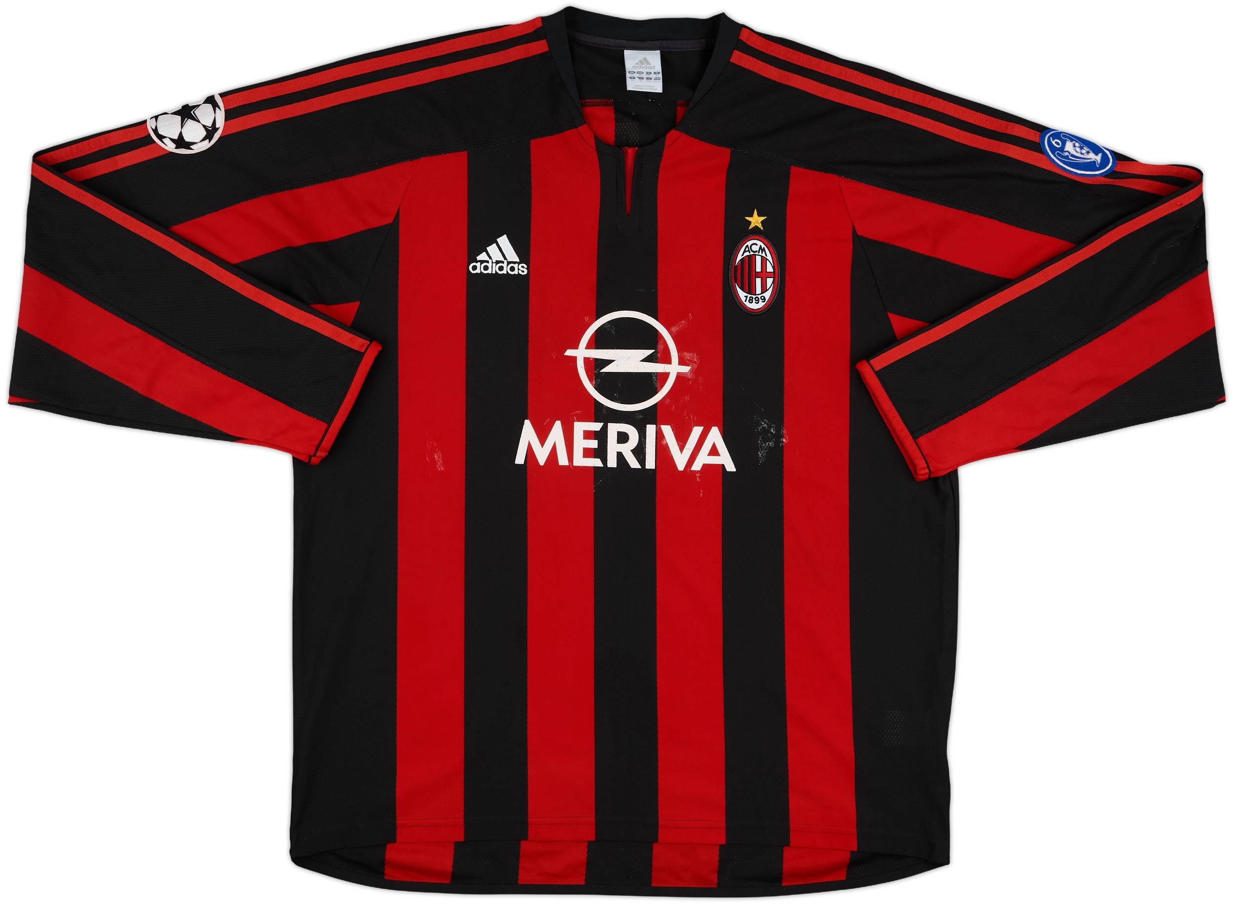 2009-10 AC MILAN Home S/S No.3 MALDINI 08-09 ACM Testimonial