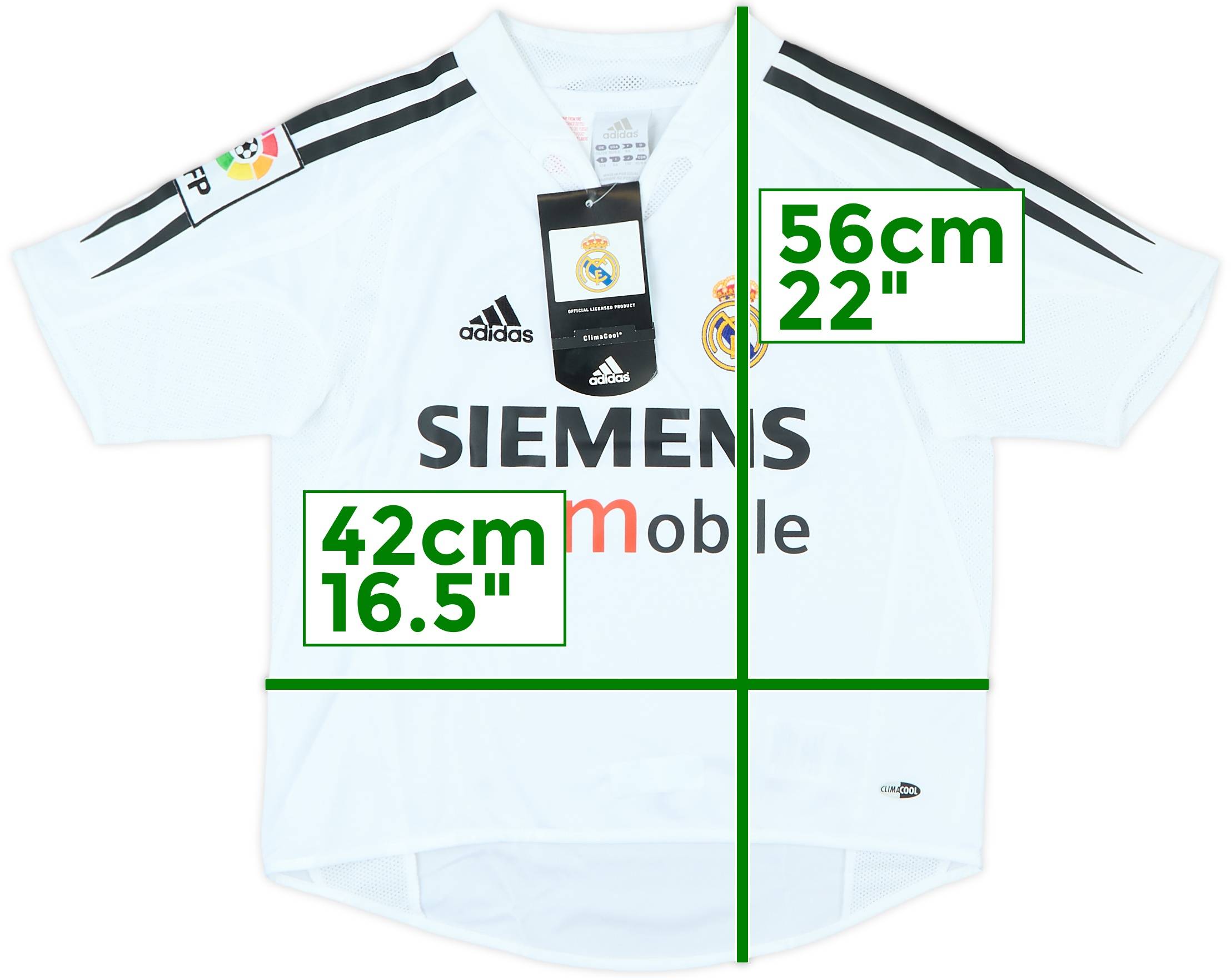 ウェア Real Madrid 04/05 Home Authentic jersey 2004-05 Real Madrid Home Shirt (7-8 Years)
