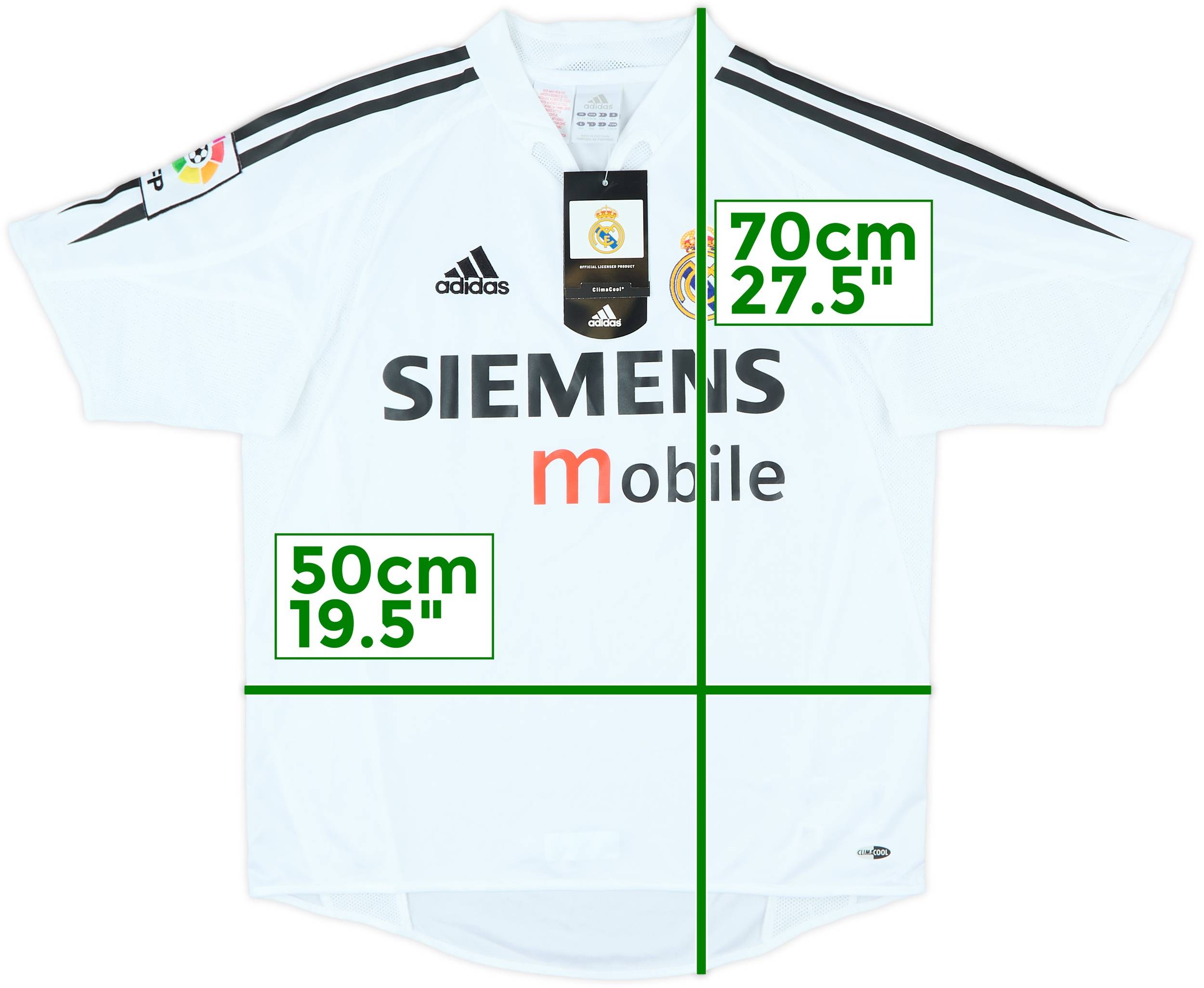 ウェア Real Madrid 04/05 Home Authentic jersey Real Madrid Adidas Vintage 2004/05 Home Football Shirt