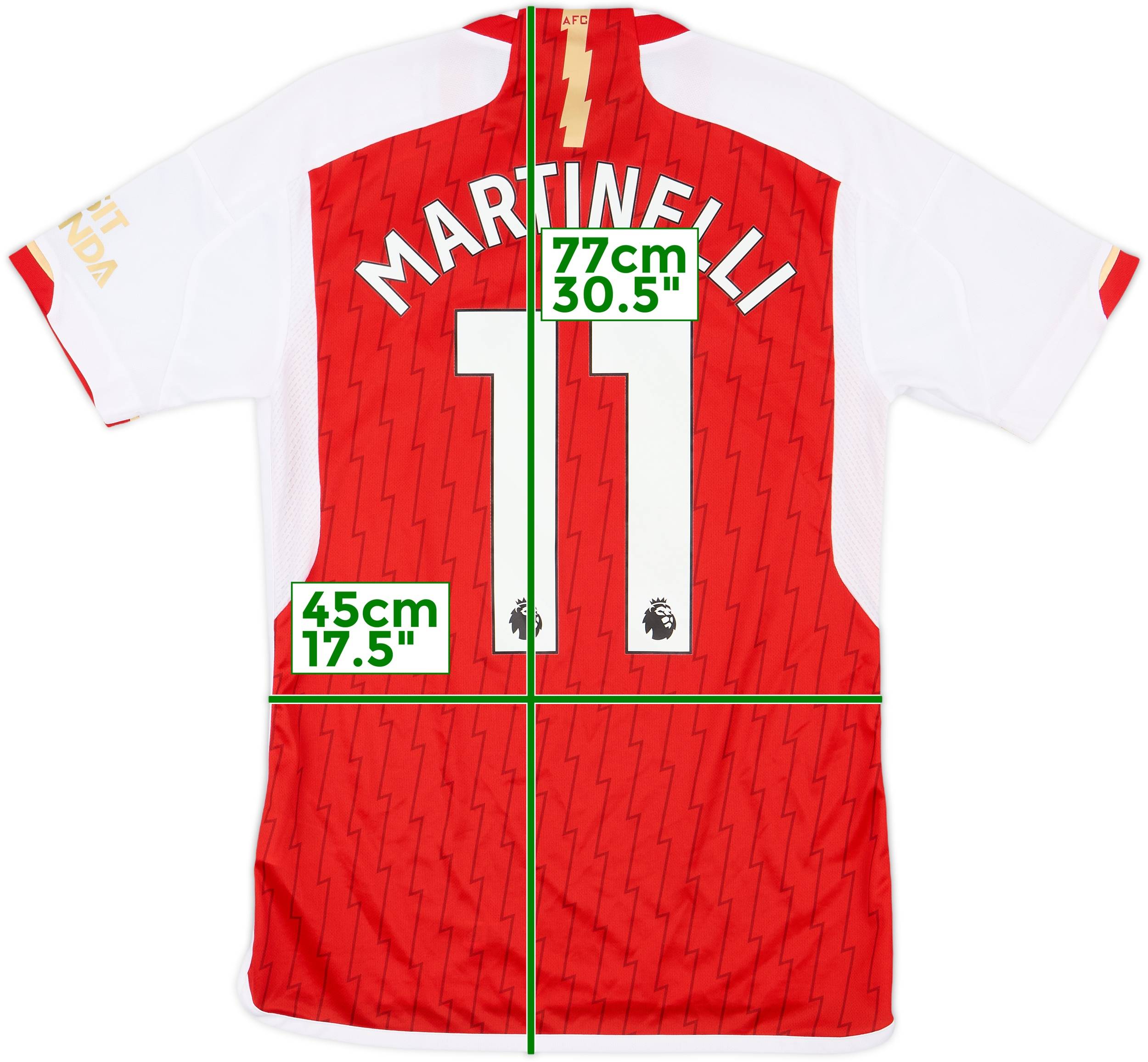 2023-24 Arsenal Home Shirt Martinelli #11 - 10/10 - (S)