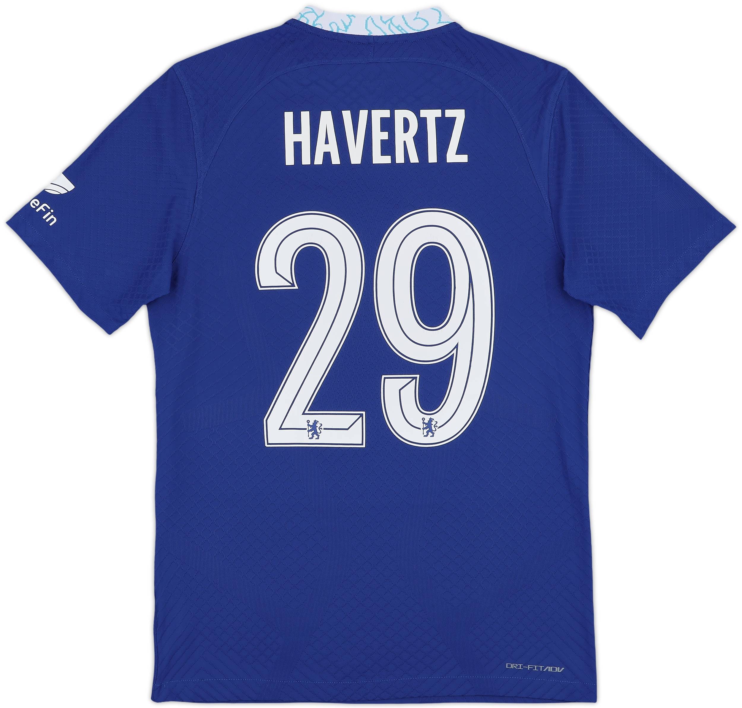 いま人気のアイテム Home Authentic Chelsea 2022-23 Shirt (M) - 10/10 - #29 Havertz ウェア