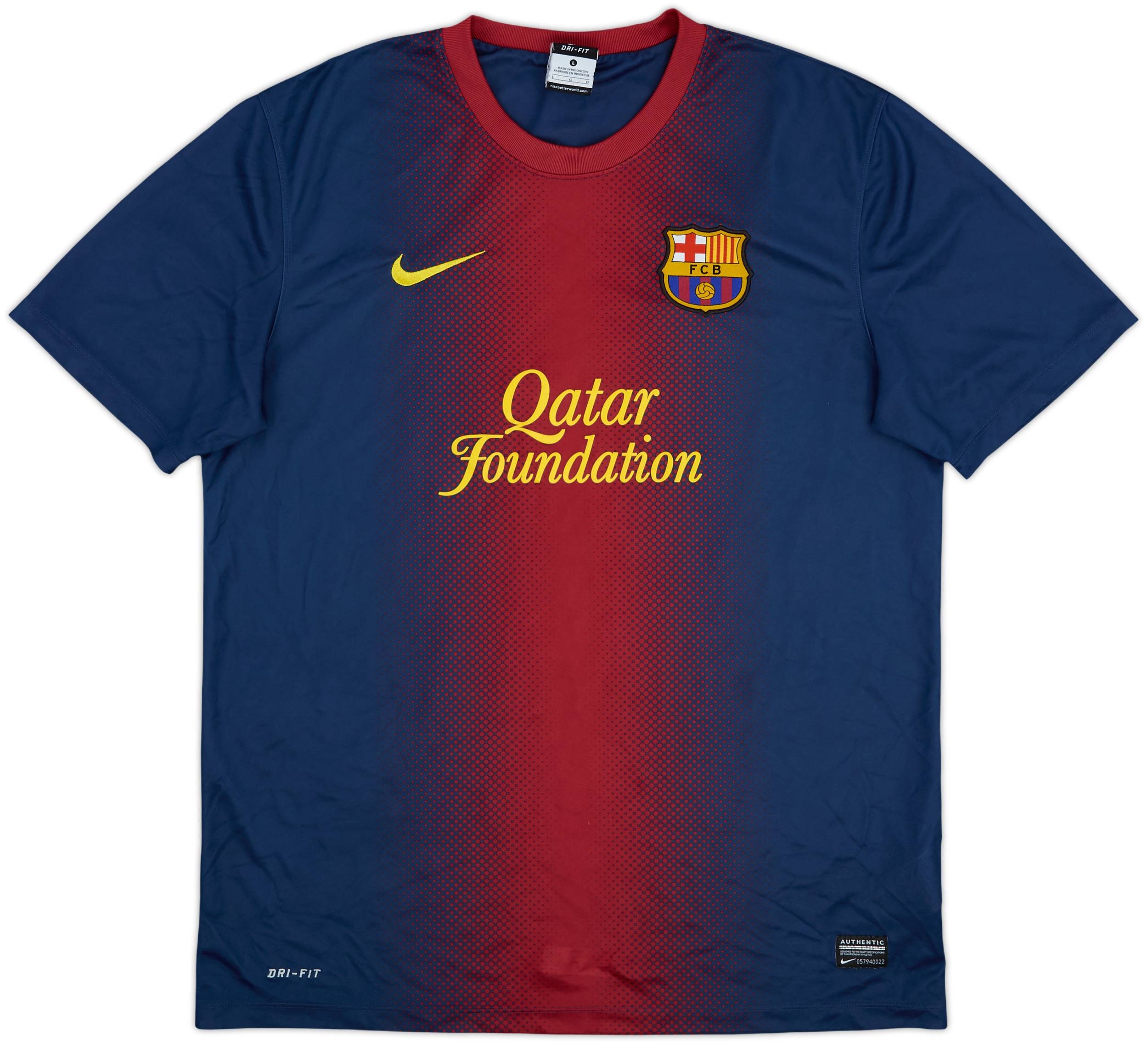 2012-13 Barcelona Basic Home Shirt - 10/10 - (L)