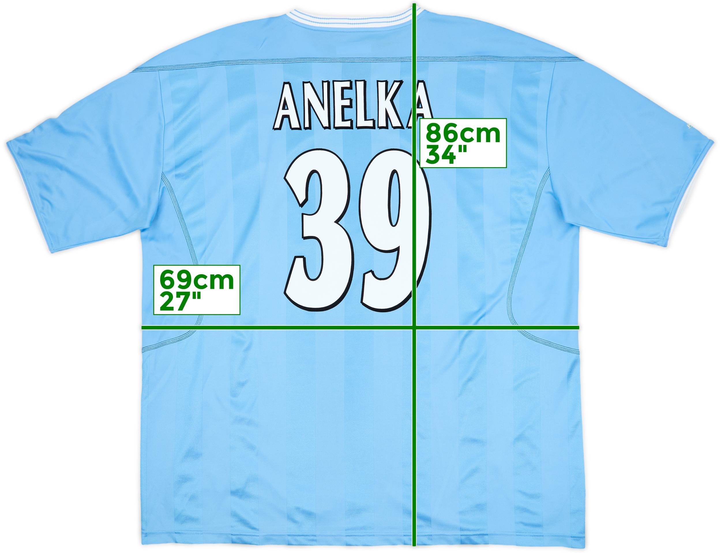 セール 海外 2003-04 Manchester (XXL) - 8/10 - #39 Anelka Shirt Home City ウェア