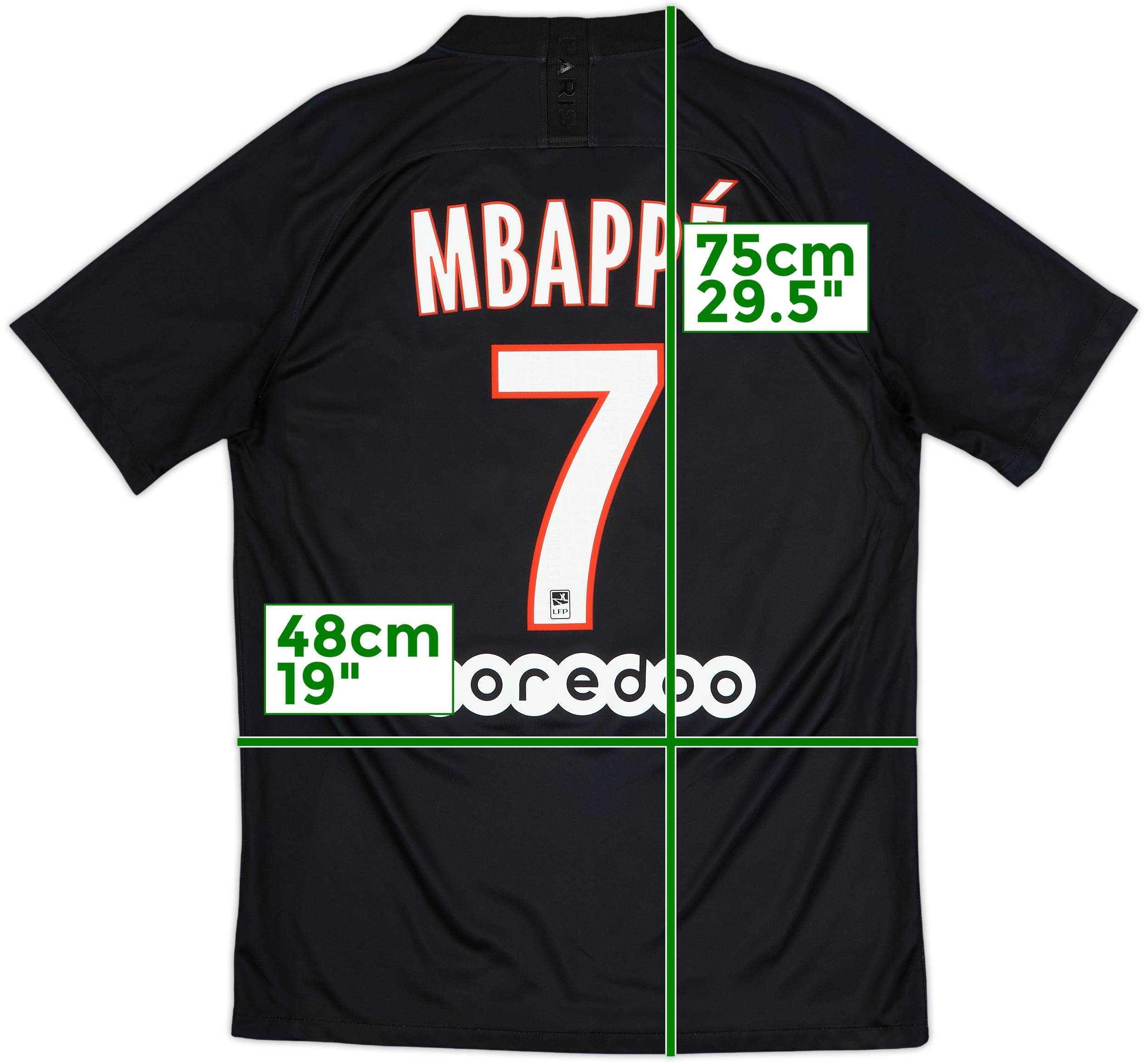 2019-20 Paris Saint-Germain Fourth Shirt Mbappe #7 - 9/10 - (M)
