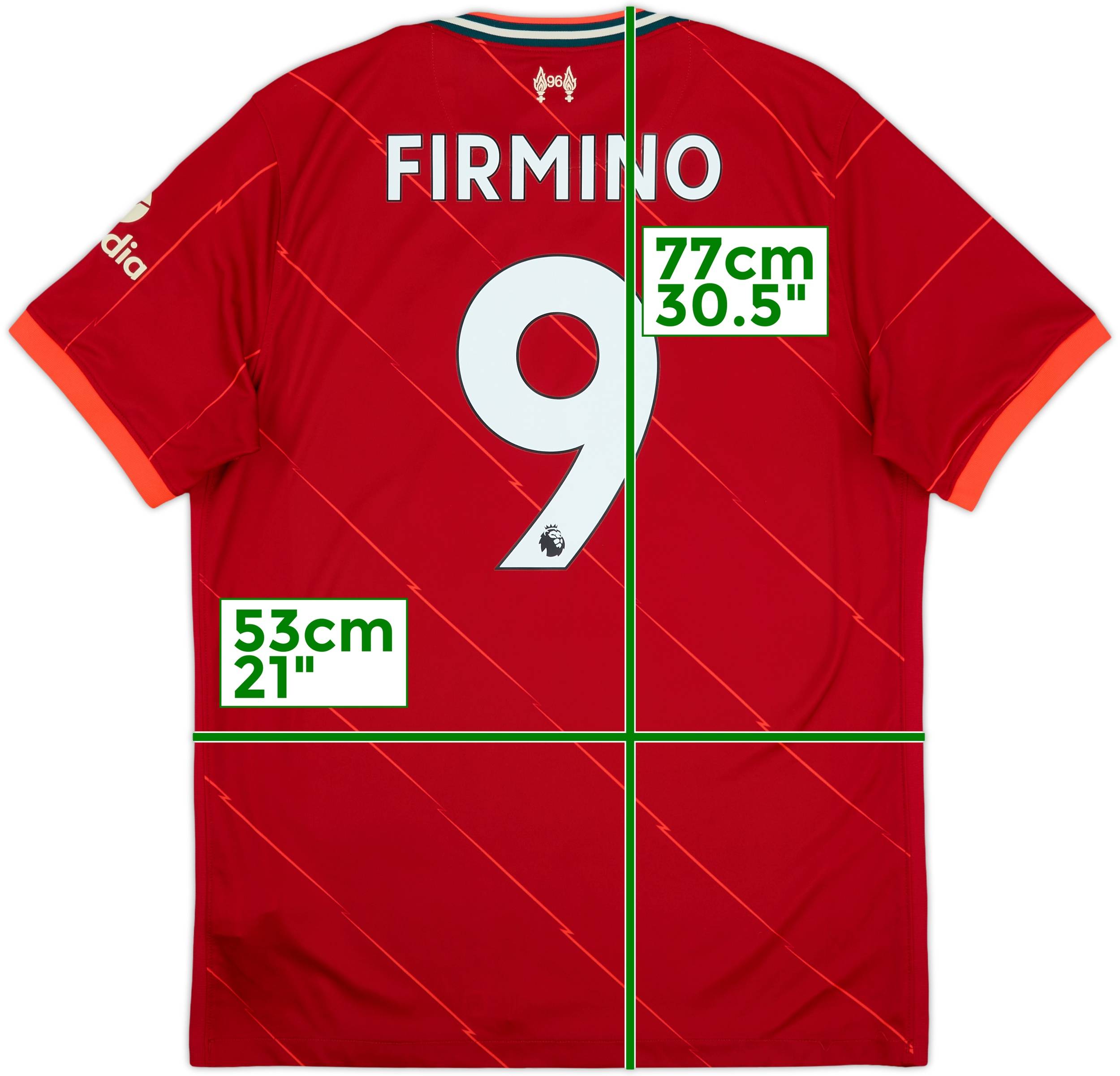【新作入荷!!】  - #9 Firmino Shirt Home Liverpool 2021-22 10/10 (L) - ウェア