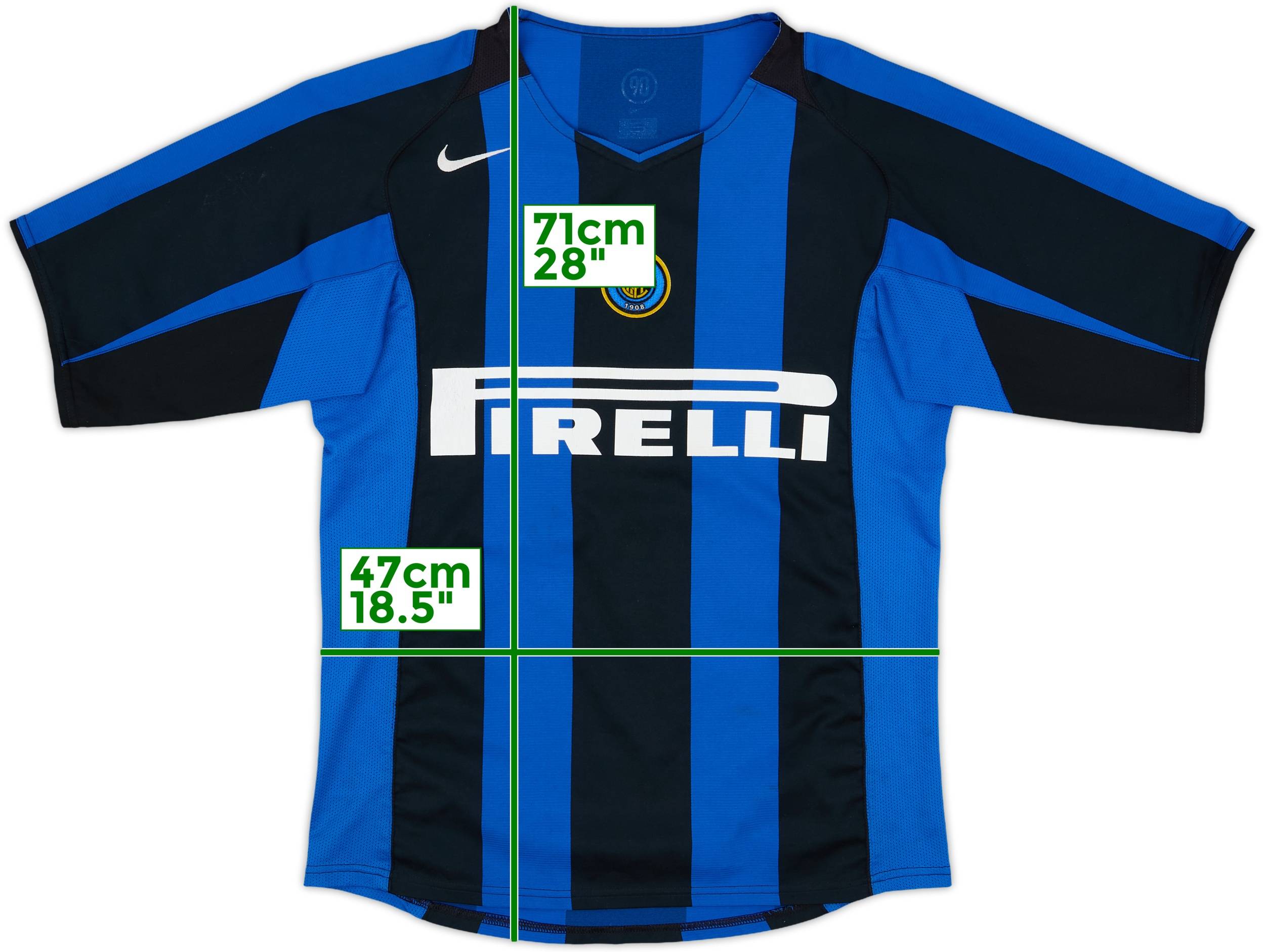 MGcup　INTER MILAN - 2004/2005 (Home) 2004-05 Inter Milan Home Shirt Adriano #10 - 6/10 - (M)