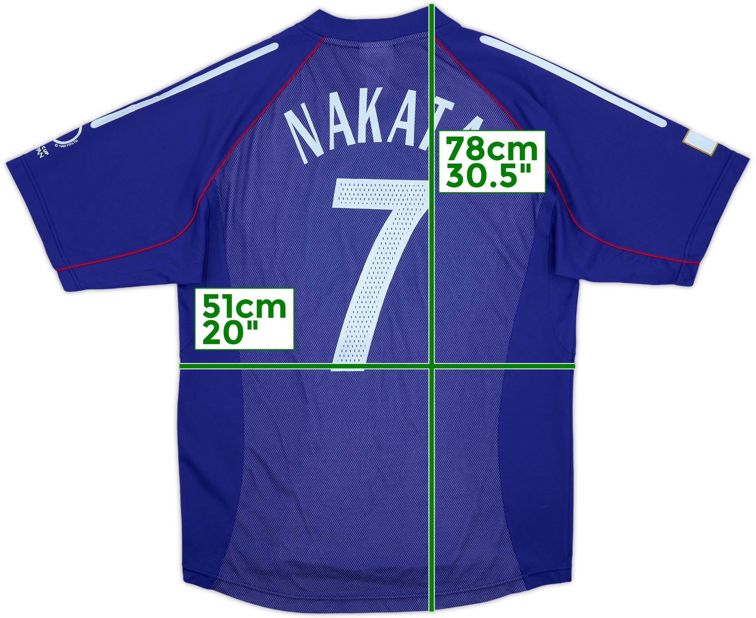 New Official Retro JFA Japan World Cup Hidetoshi Nakata Fan