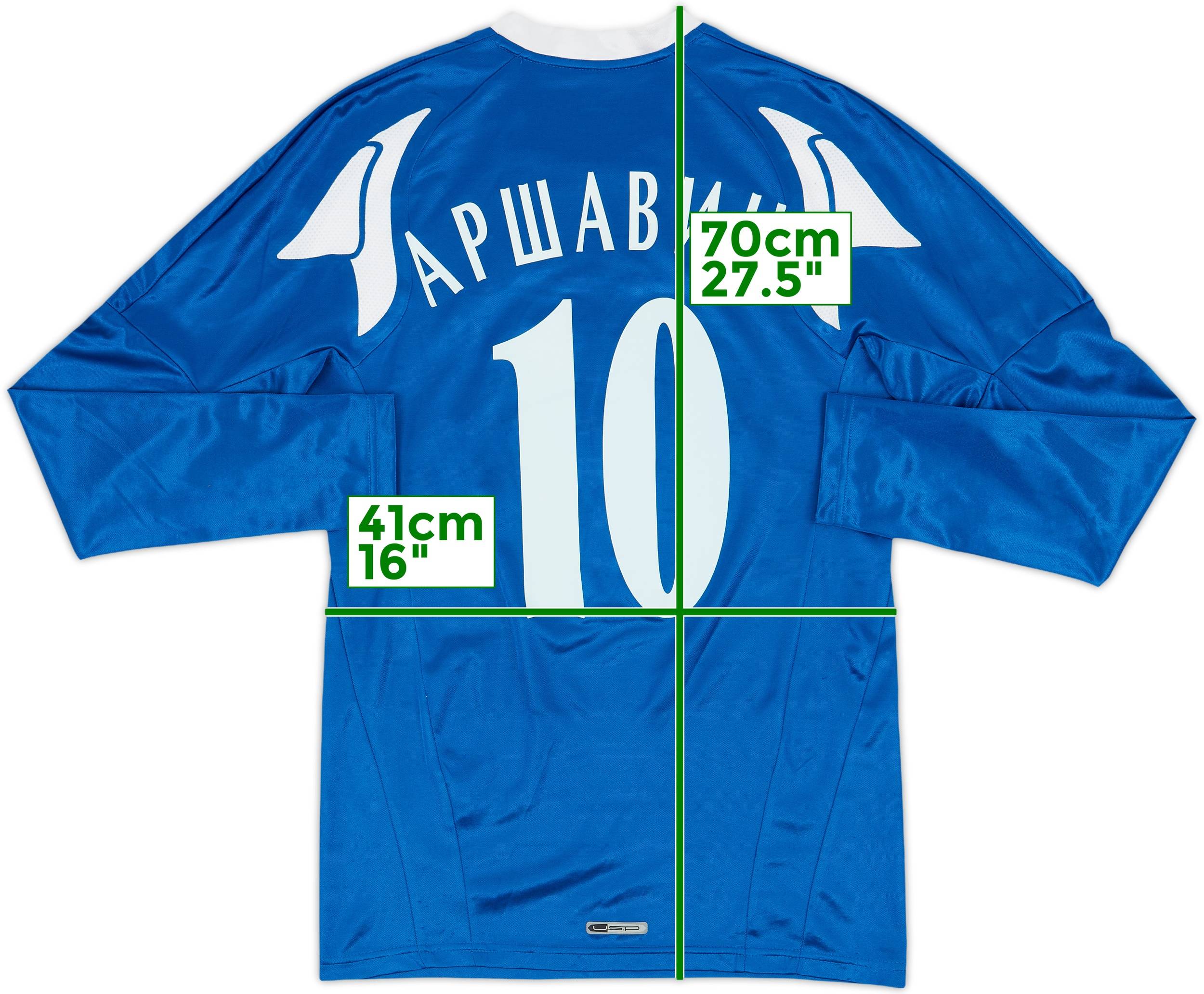 2008-09 Zenit St.Petesburg Home L/S Shirt Arshavin #10 - 7