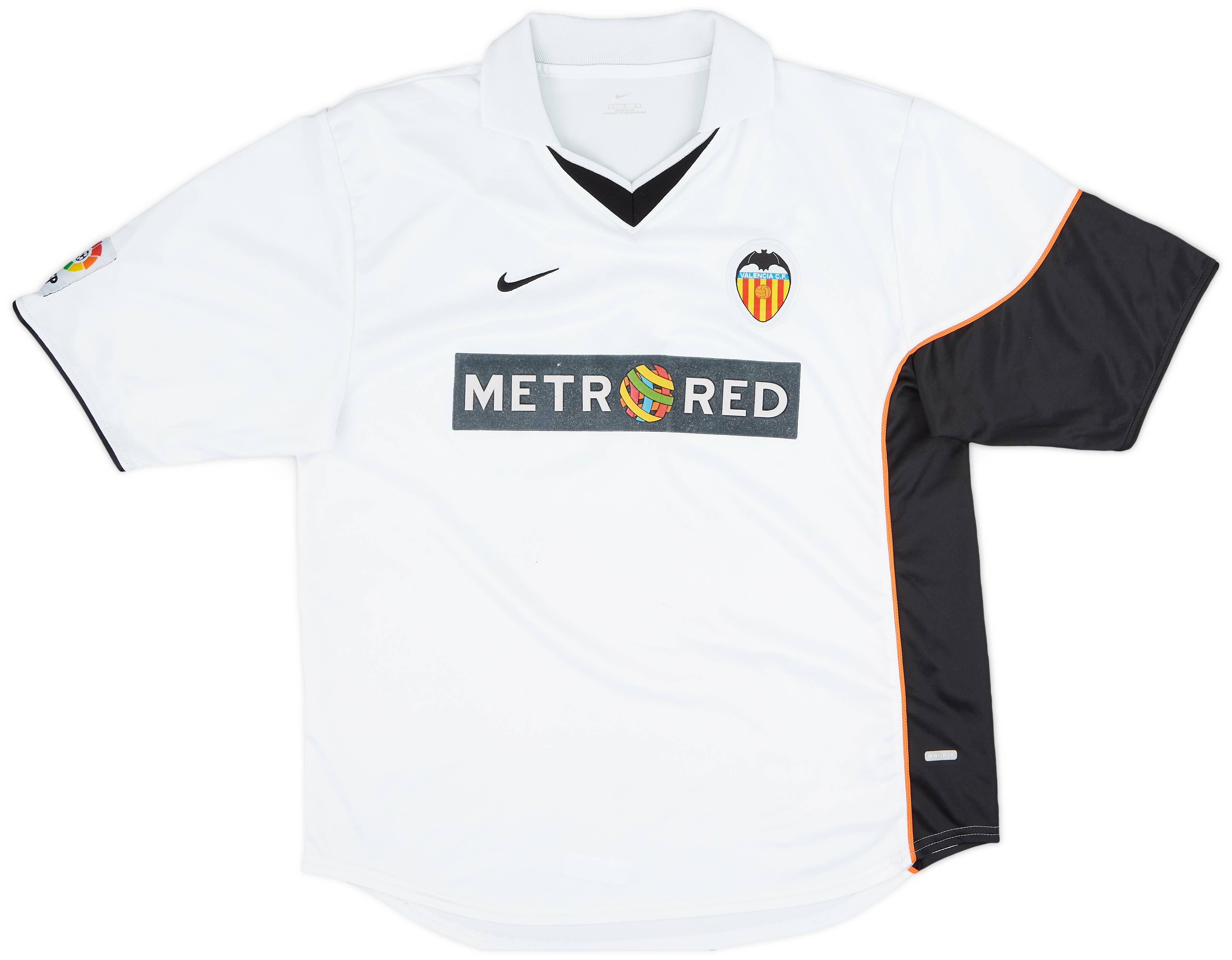 2001-02 Valencia Home Shirt Aimar #21 - 5/10 - (L)