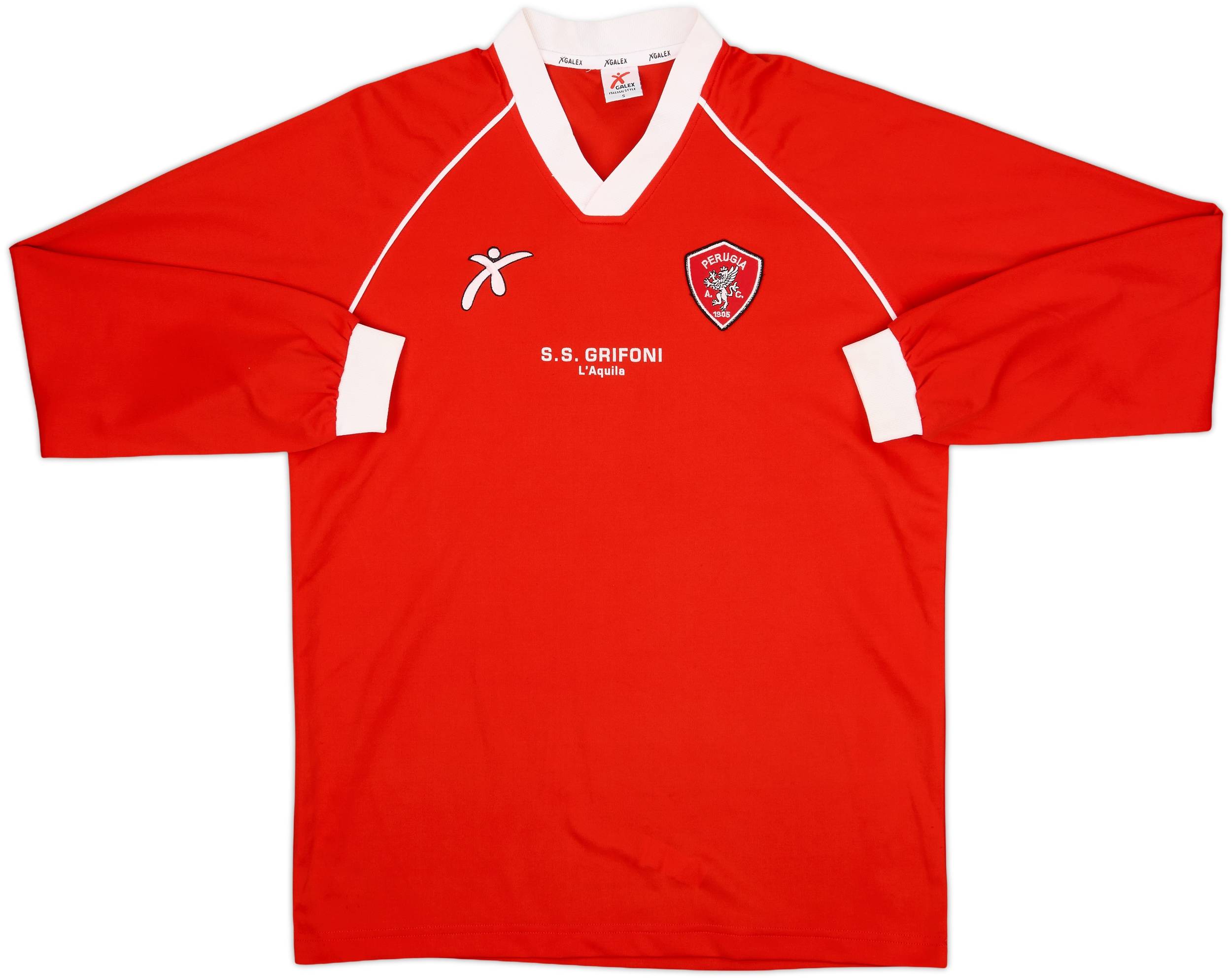 ふるさと納税 2001-02 Perugia (S) - 9/10 - Shirt L/S Training Galex ウェア