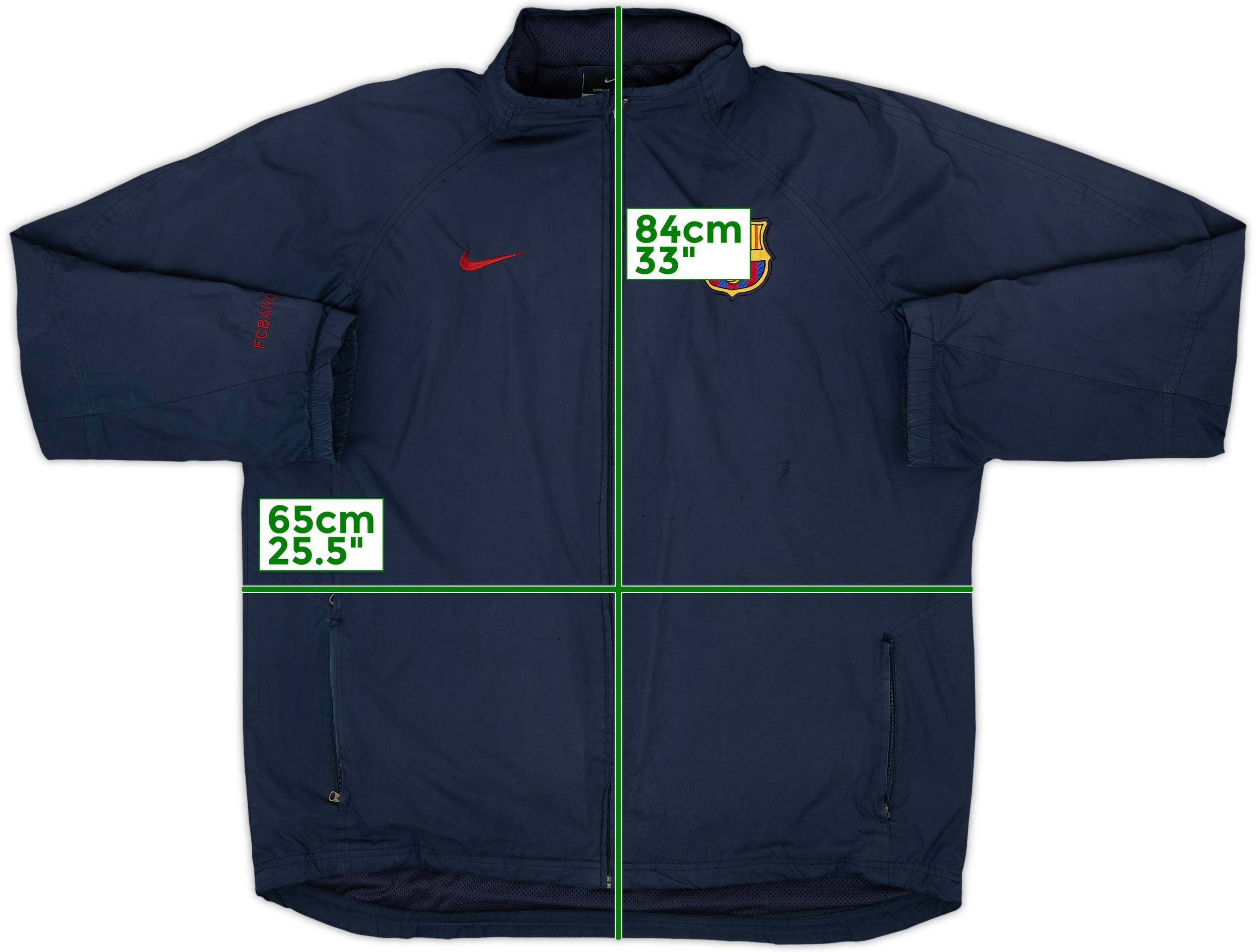 バルセロナ ジャケット 2002-03 Barcelona Nike Track Jacket - 8/10 - (L)