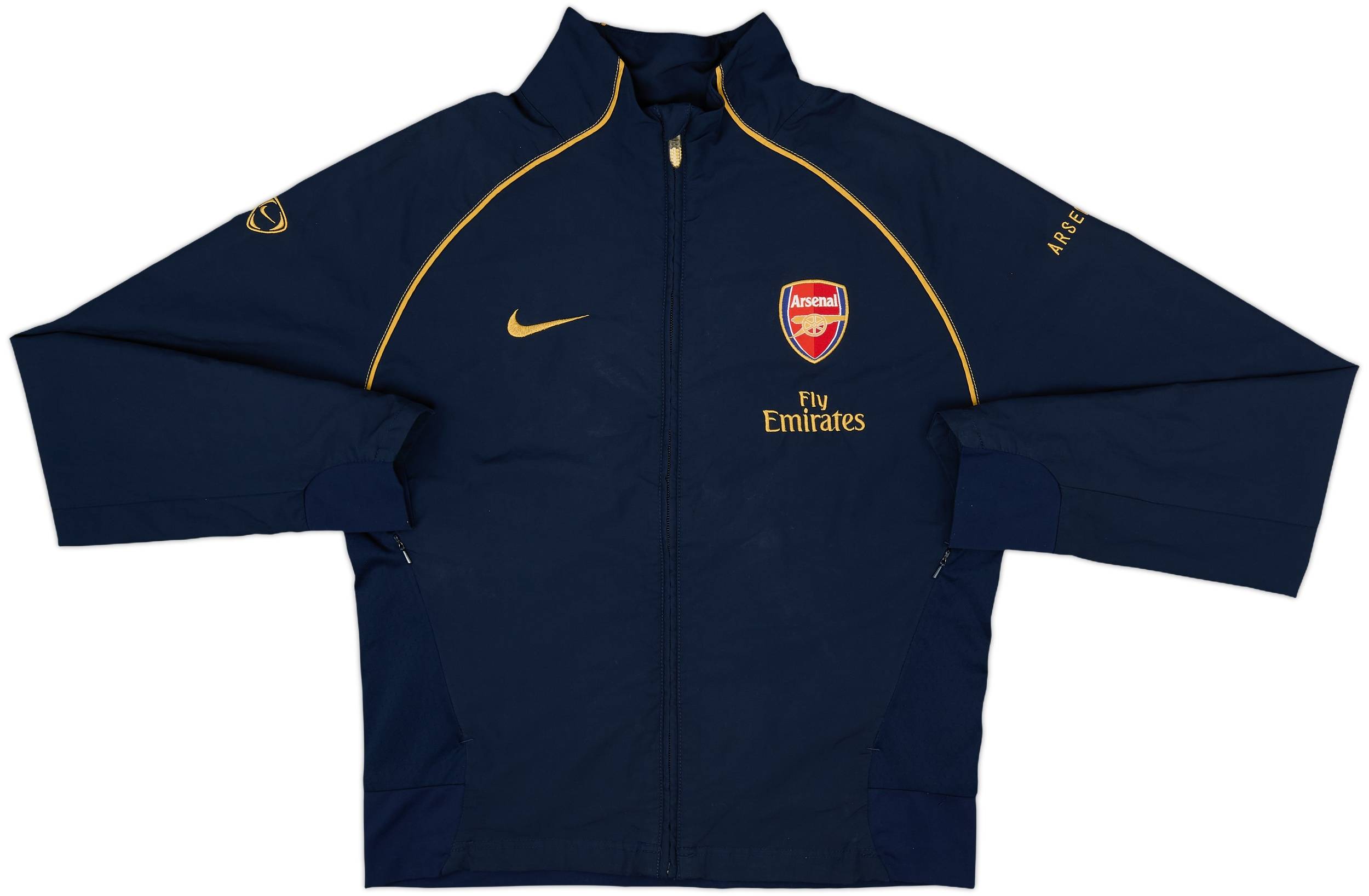 Nike Team Vintage Arsenal Yellow SEGA Logo Soccer Jersey Size XL