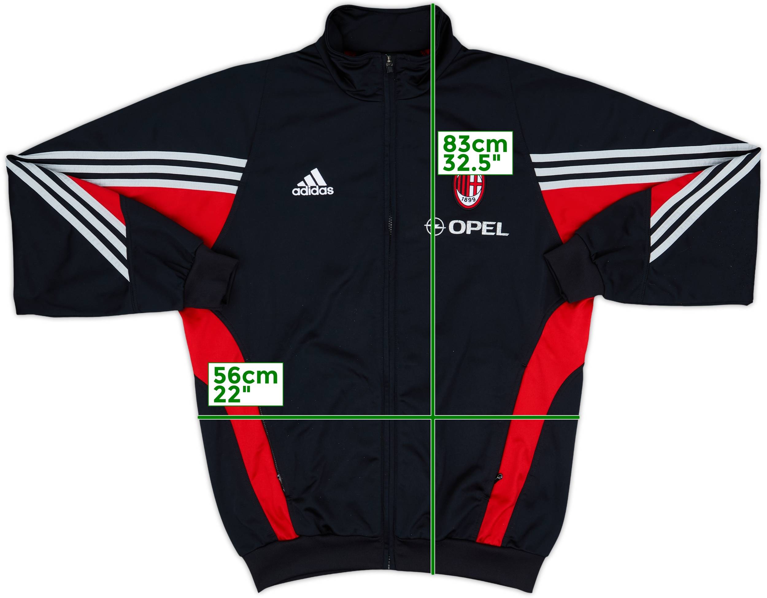 ジャケット・アウター Acy TRACK PULLOVER SHIRTS/PANTS 2009-10 AC Milan adidas Track Jacket - 8/10 - (S.Boys)