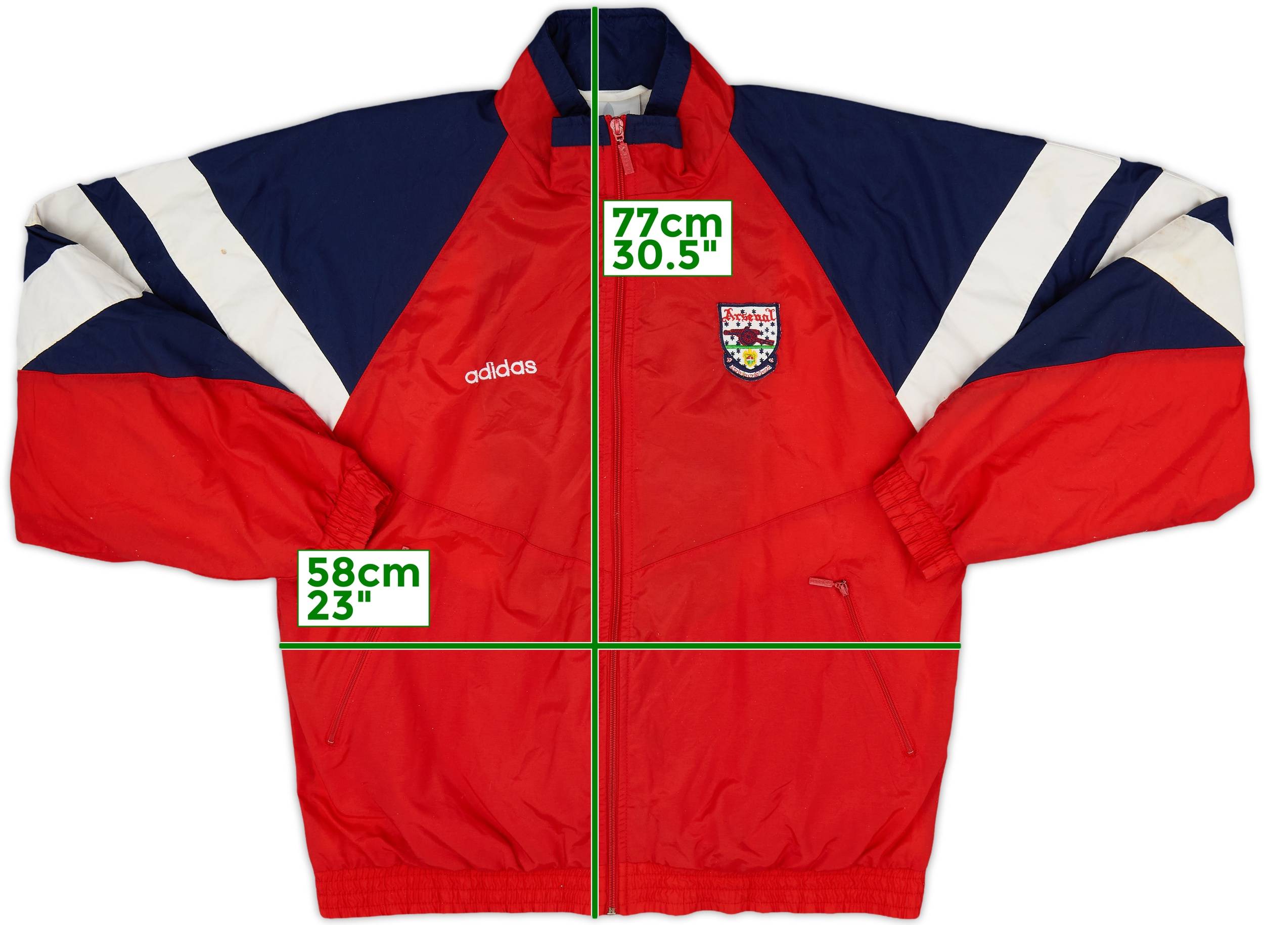 1992-94 Arsenal adidas Track Jacket - 8/10 - (M)