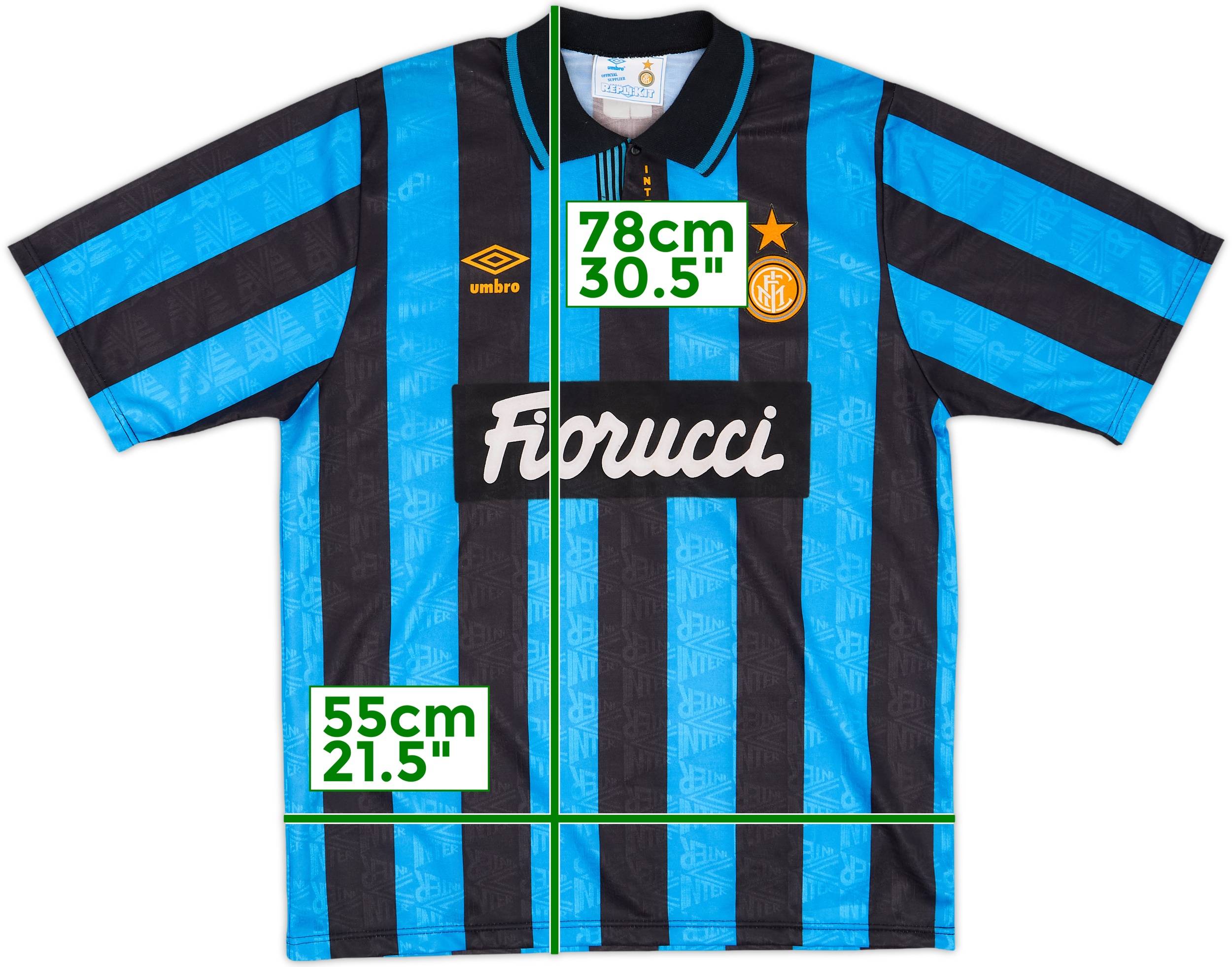 Inter Milan Home Shirt 1992-1993 Umbro Size XL (BNIB) | eBay
