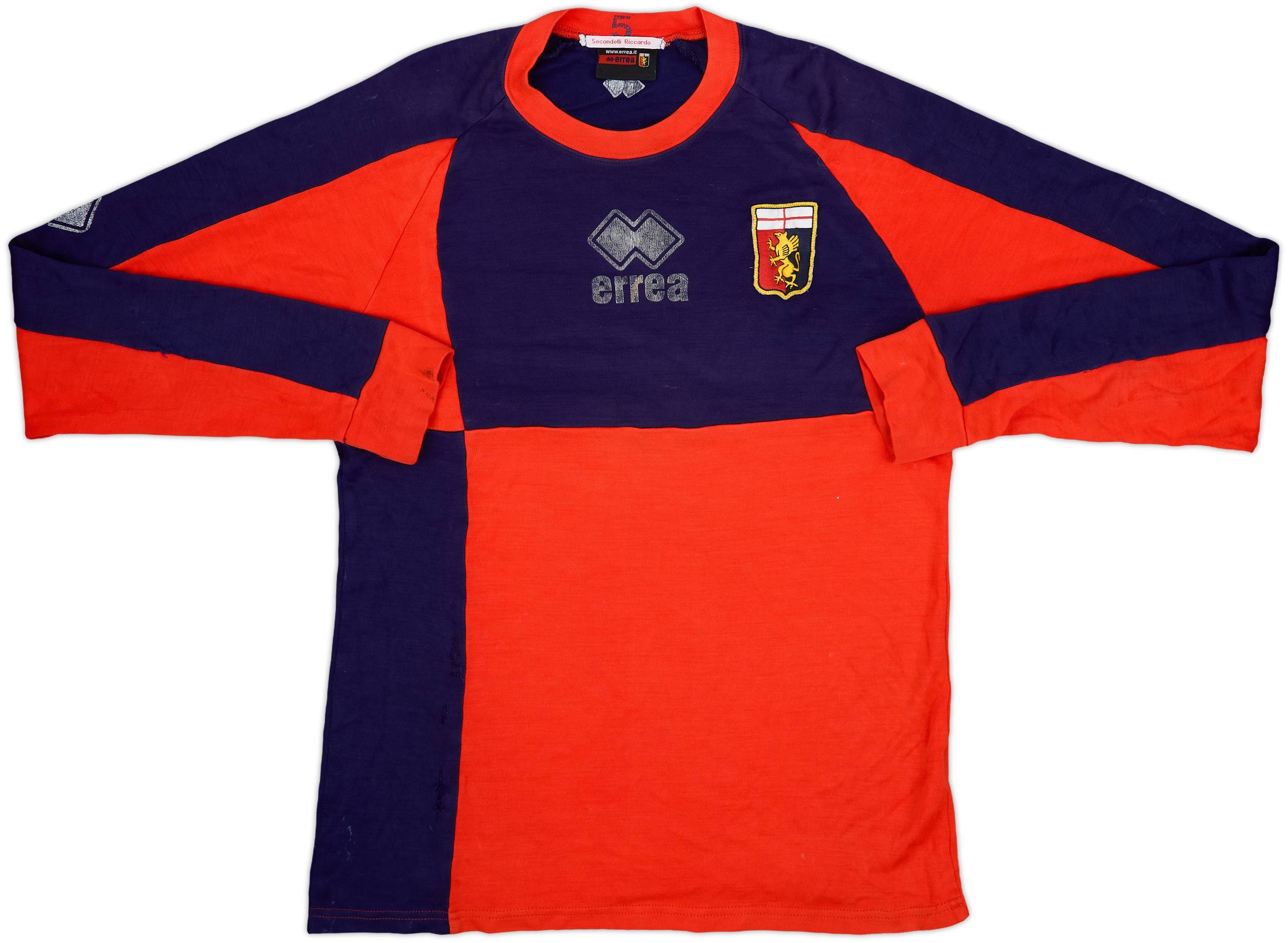 ジェノア サッカーユニフォーム errea 赤青 - メルカリ
