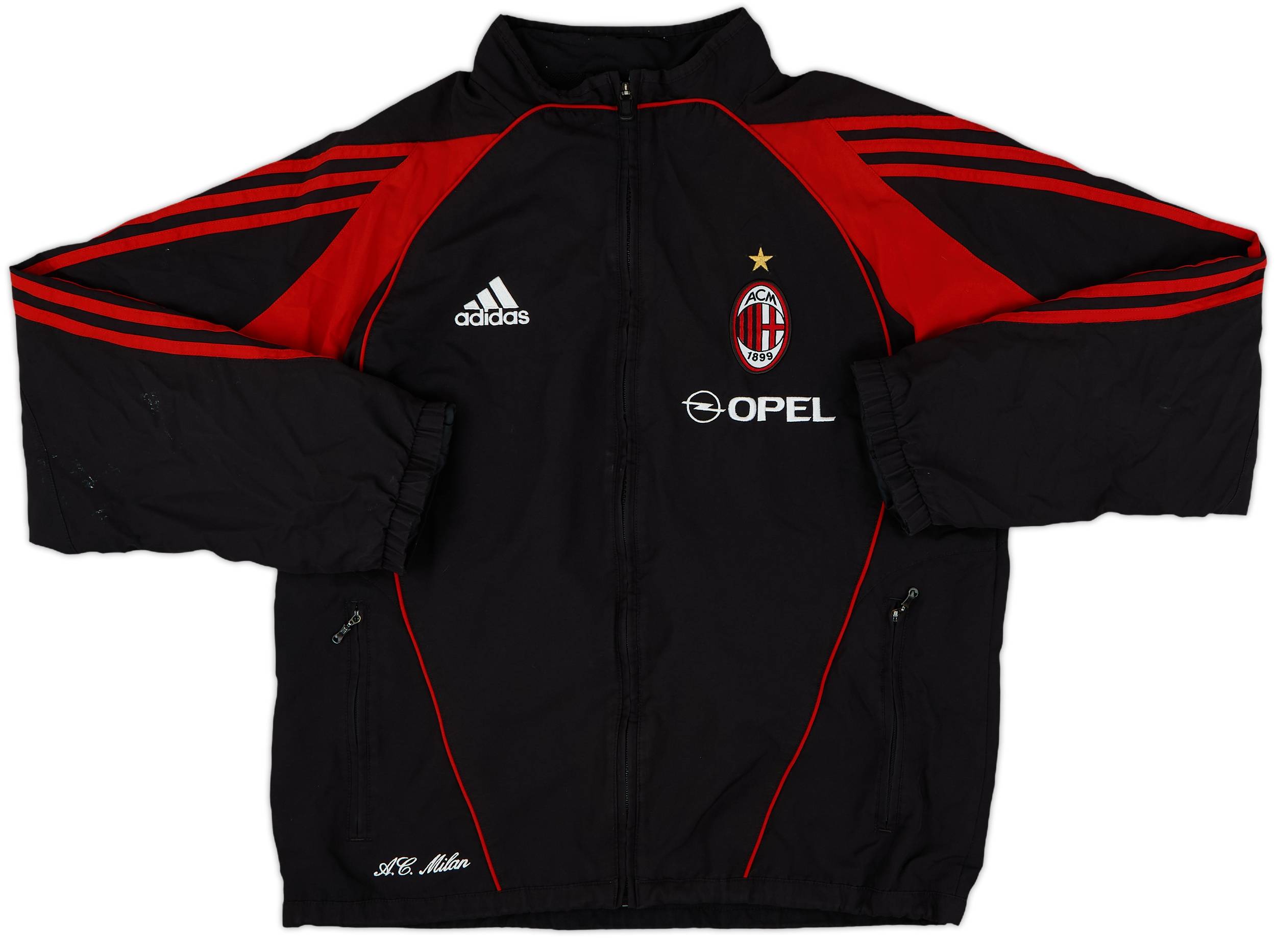 2008-09 AC Milan adidas Track Jacket - 8/10 - (M)
