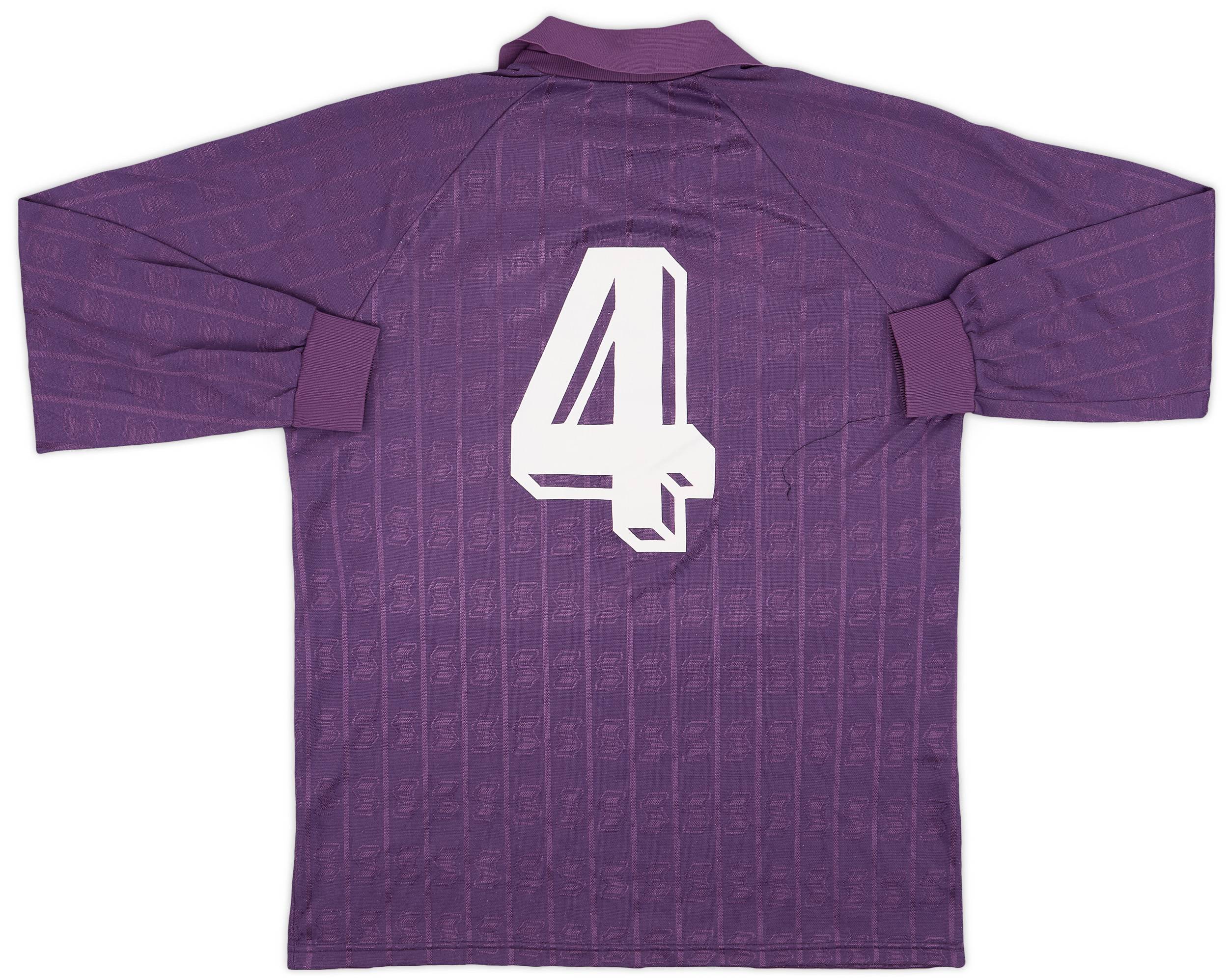 1988-90 Fiorentina Match Issue Home L/S Shirt #4