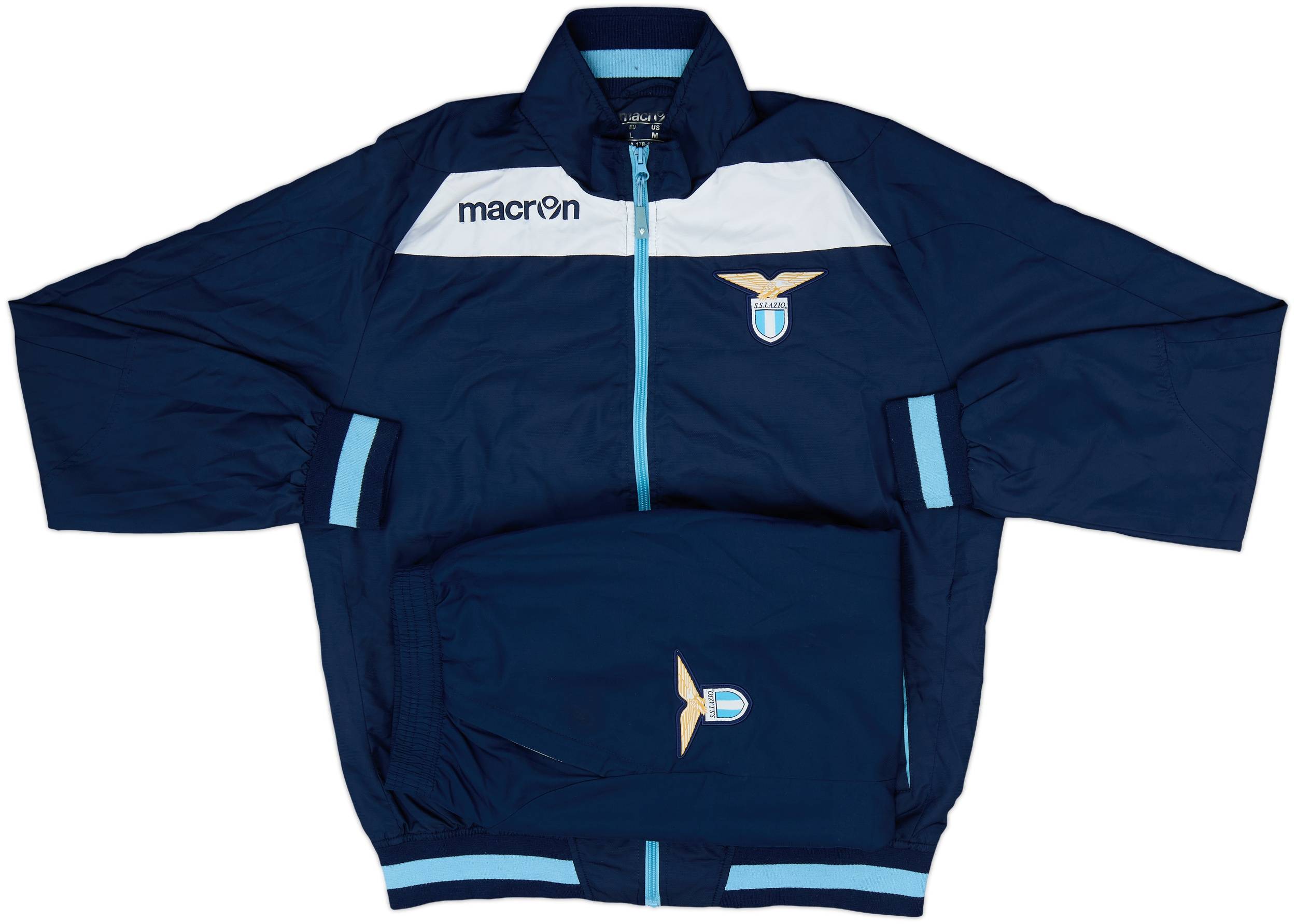 2014-15 Lazio Macron Tracksuit - 9/10 - (L)