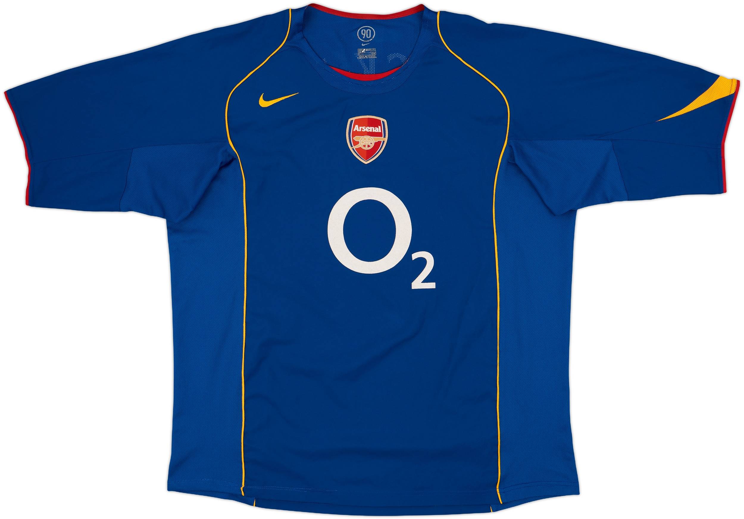 ウェア Arsenal Away 2004/2005 #10 BERGKAMP 2004/05/06 Arsenal Away Shirt Jersey No.10 Bergkamp Size 2XL