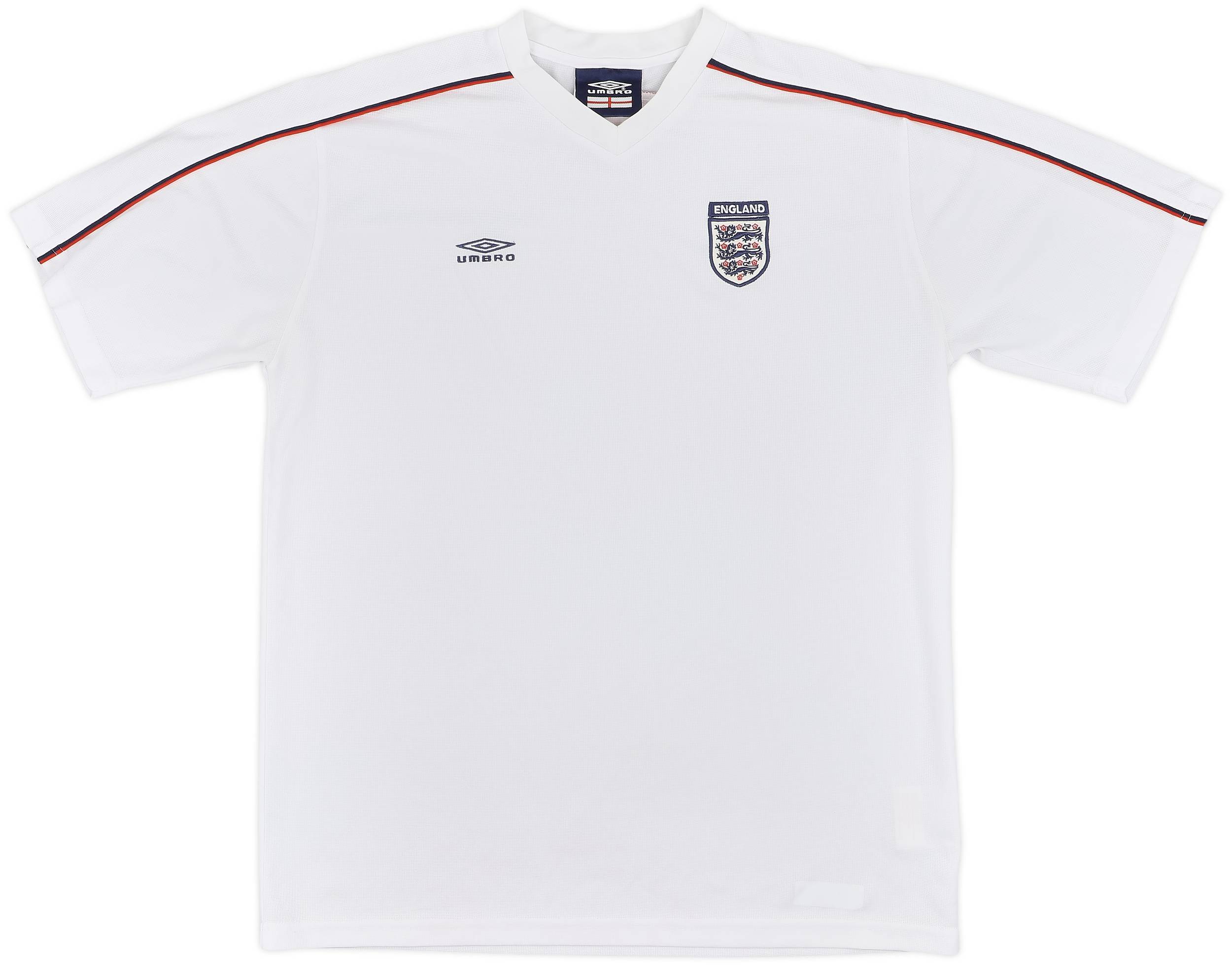 2001/03 FOWLER #9 England Vintage Umbro Home Denmark