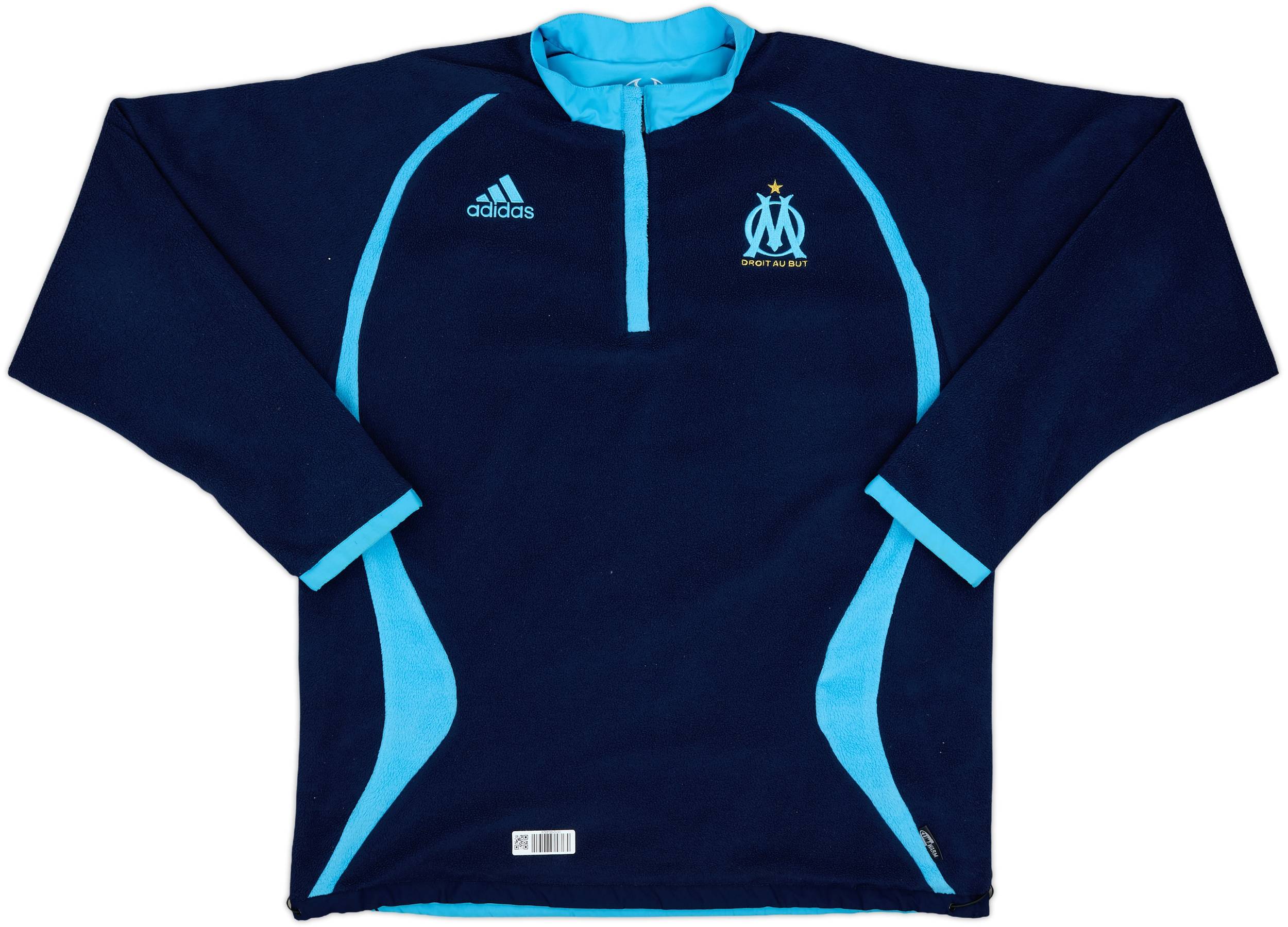 2006-07 Olympique Marseille adidas Reversible 1/4 Zip Drill Top