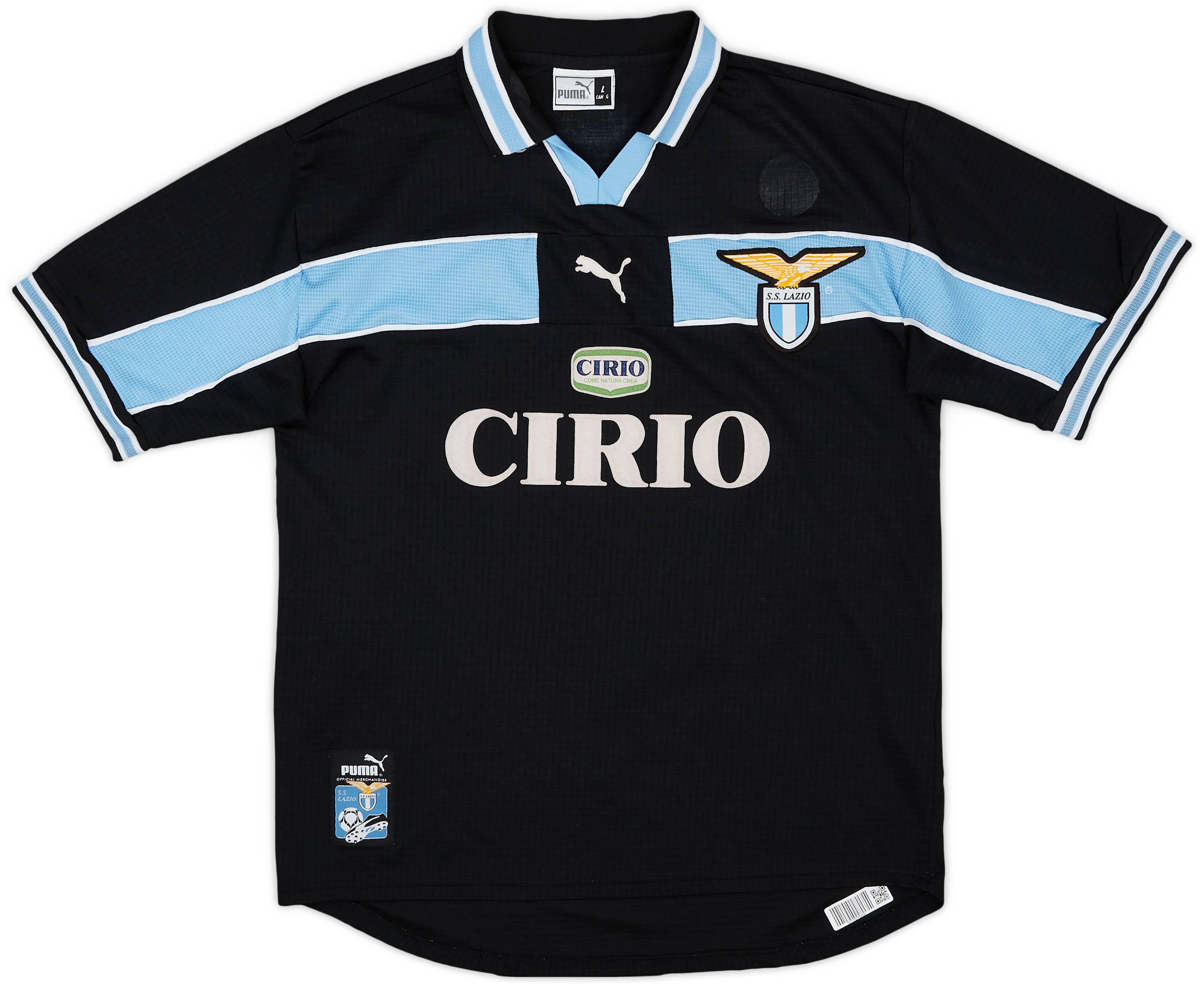 99-00ラツィオ LAZIO(H)#18 ネドベド NEDVED 半袖 PUMA正規 UEFAスーパーカップ仕様 M