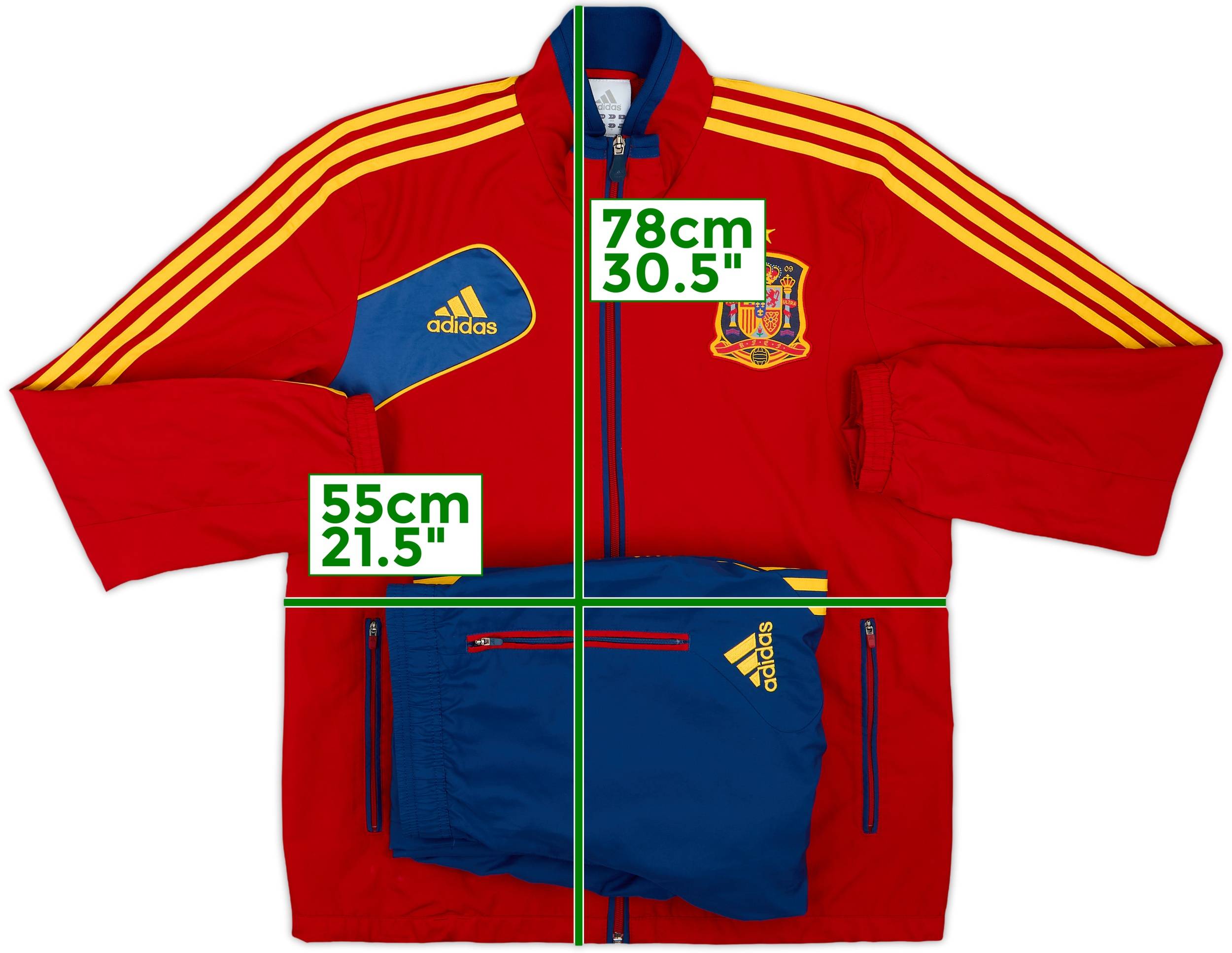 2012-13 Spain adidas Tracksuit - 8/10 - (M/L)