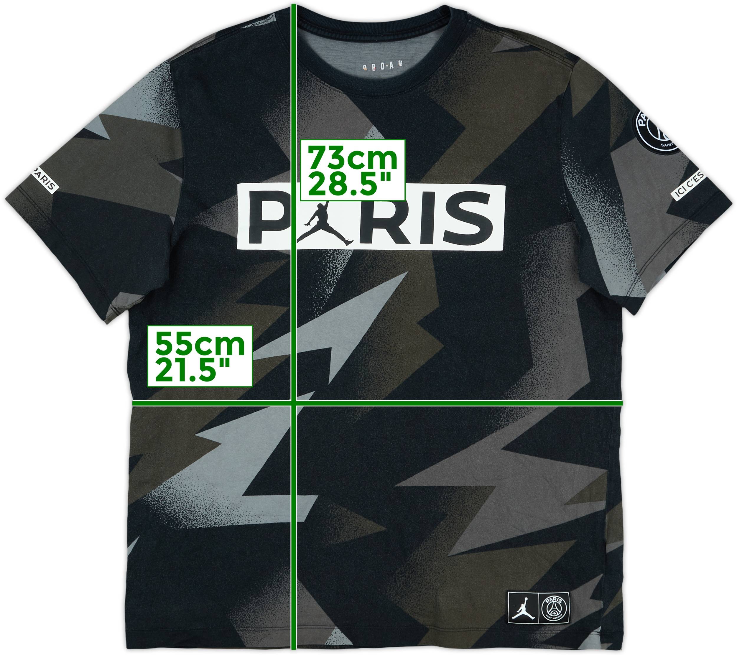 PSG ★ コットンフーディー/スウェットシャツ Wordmark 2019-20 Paris Saint-Germain Jordan Cotton Tee - 8/10 - (L)