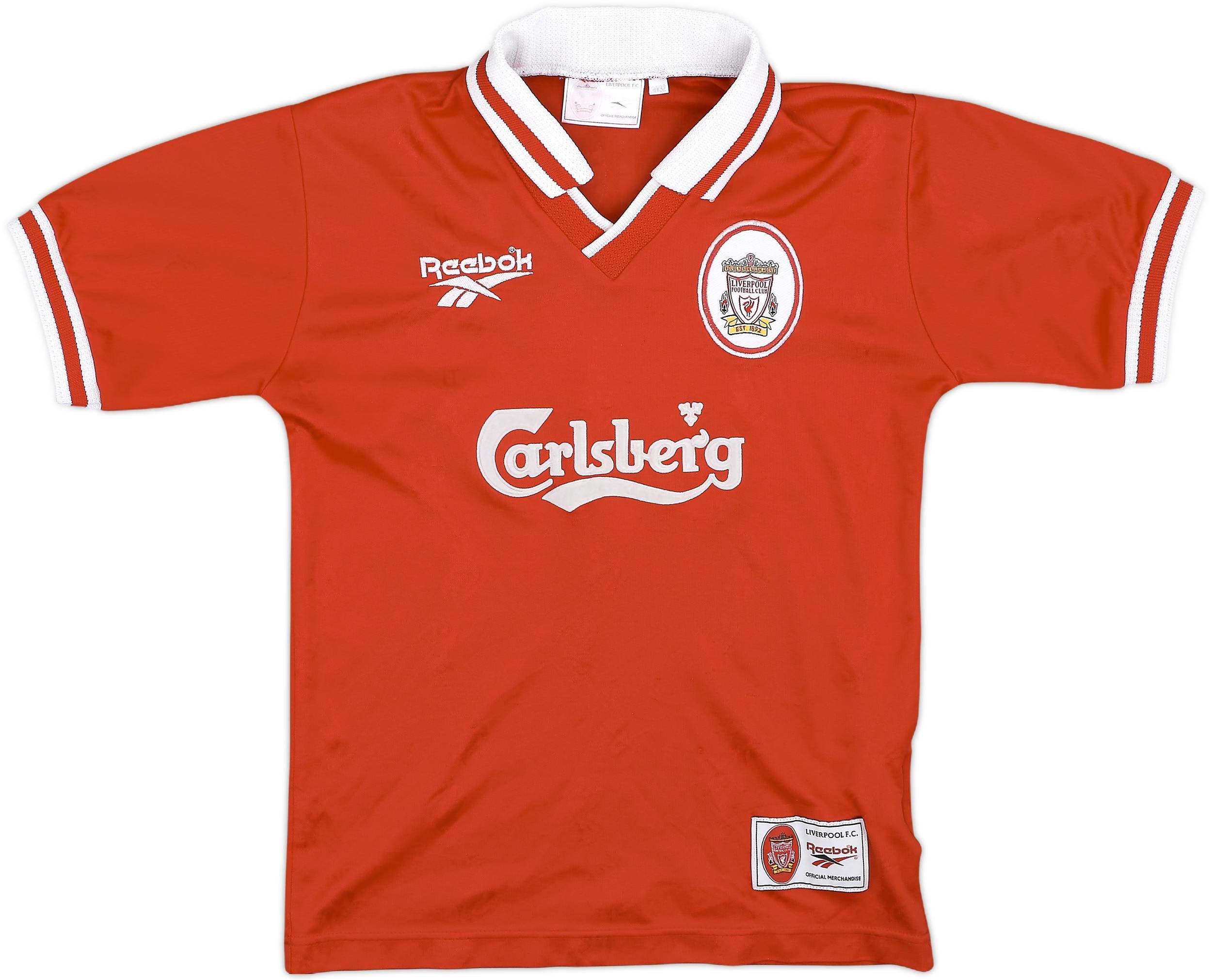1996-98 Liverpool Home Shirt - 4/10 - (M.Boys)