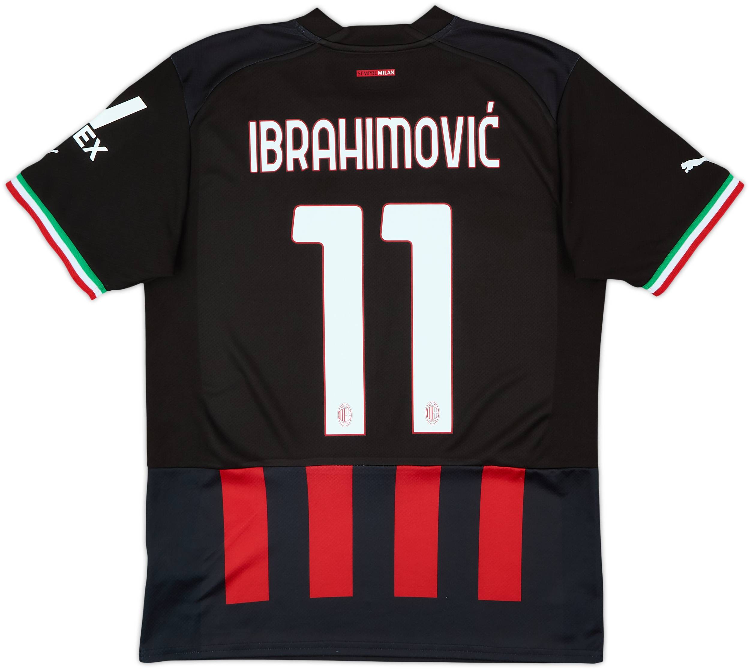 AC Milan 2011-12 Home Soccer Jersey IBRAHIMOVIC #11 Adidas