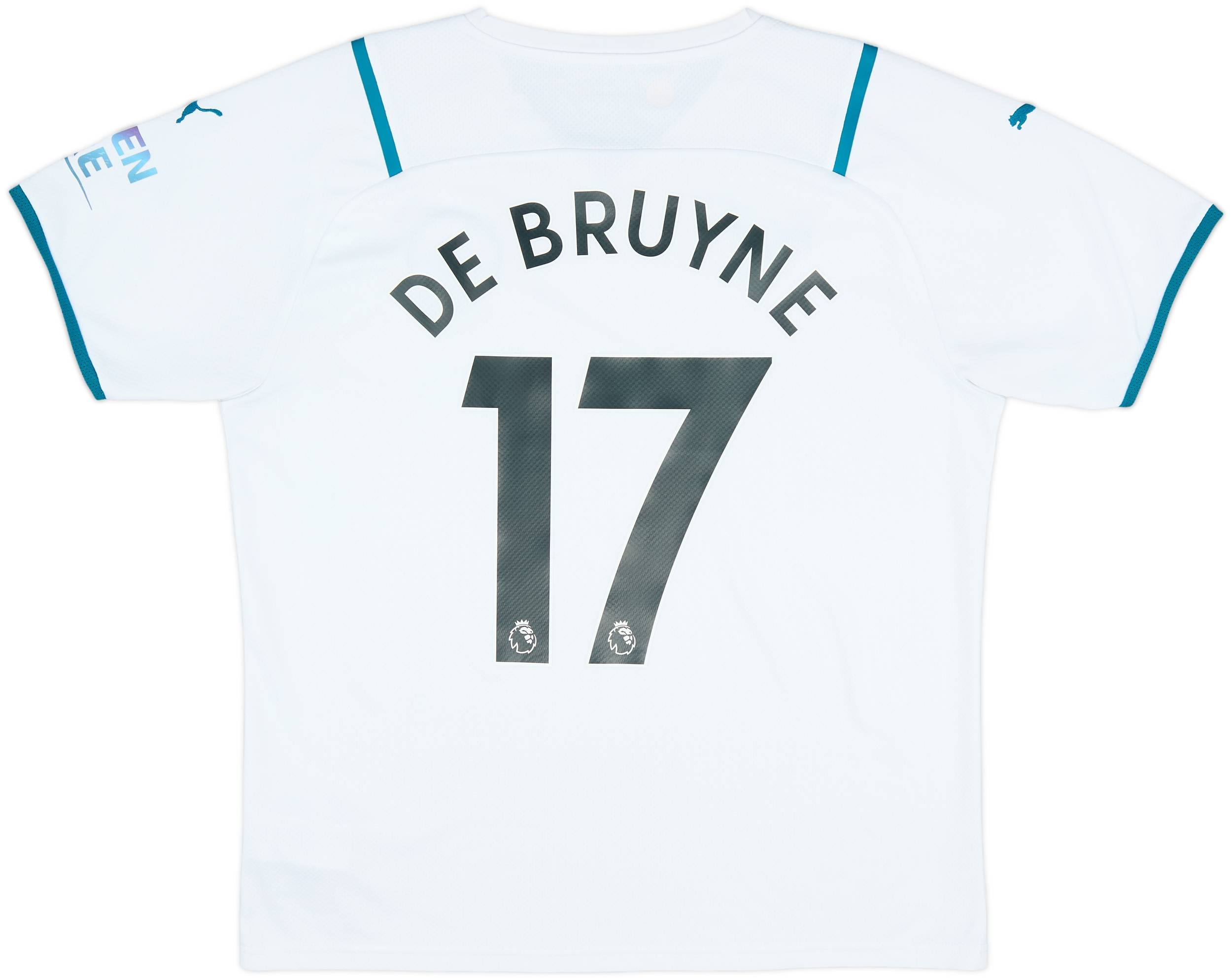 2021-22 Manchester City Away Shirt De Bruyne #17 - 9/10 - (L)