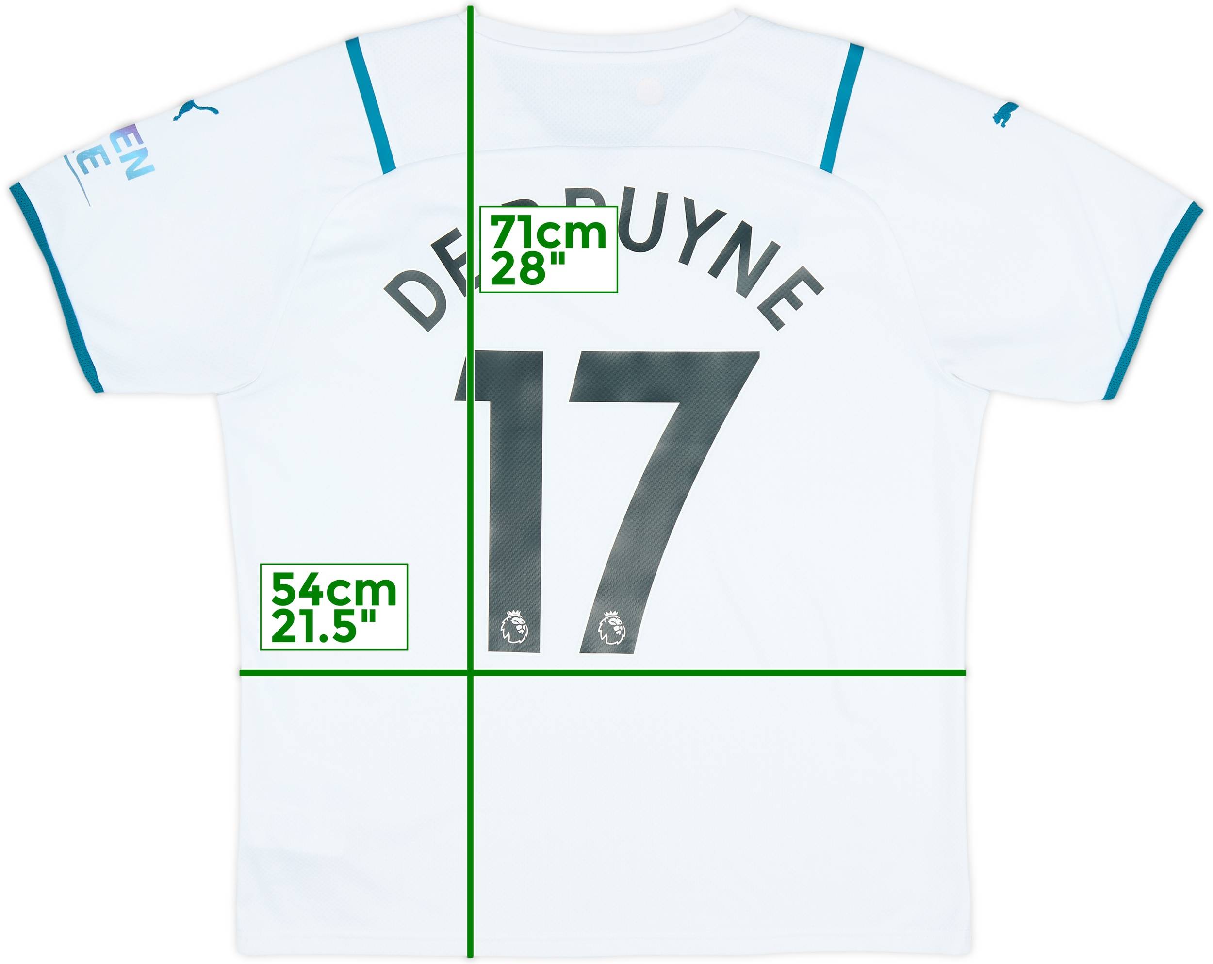 新着 City Manchester 2021-22 Away (L) - 9/10 - #17 Bruyne De Shirt ウェア