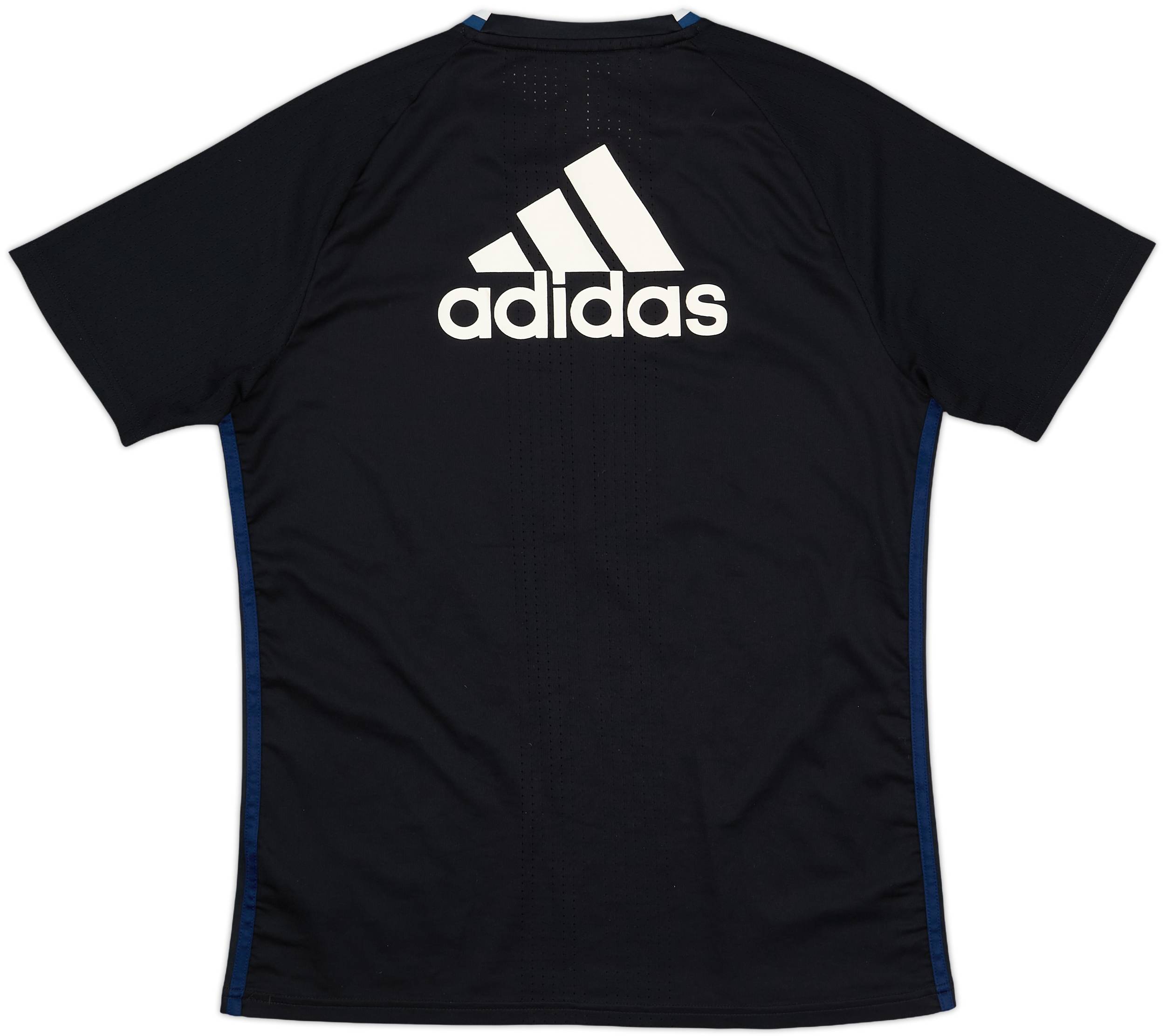 adidas Manchester United Mシャツ 黒 Men's adidas Black Manchester United Vertical Wordmark Long