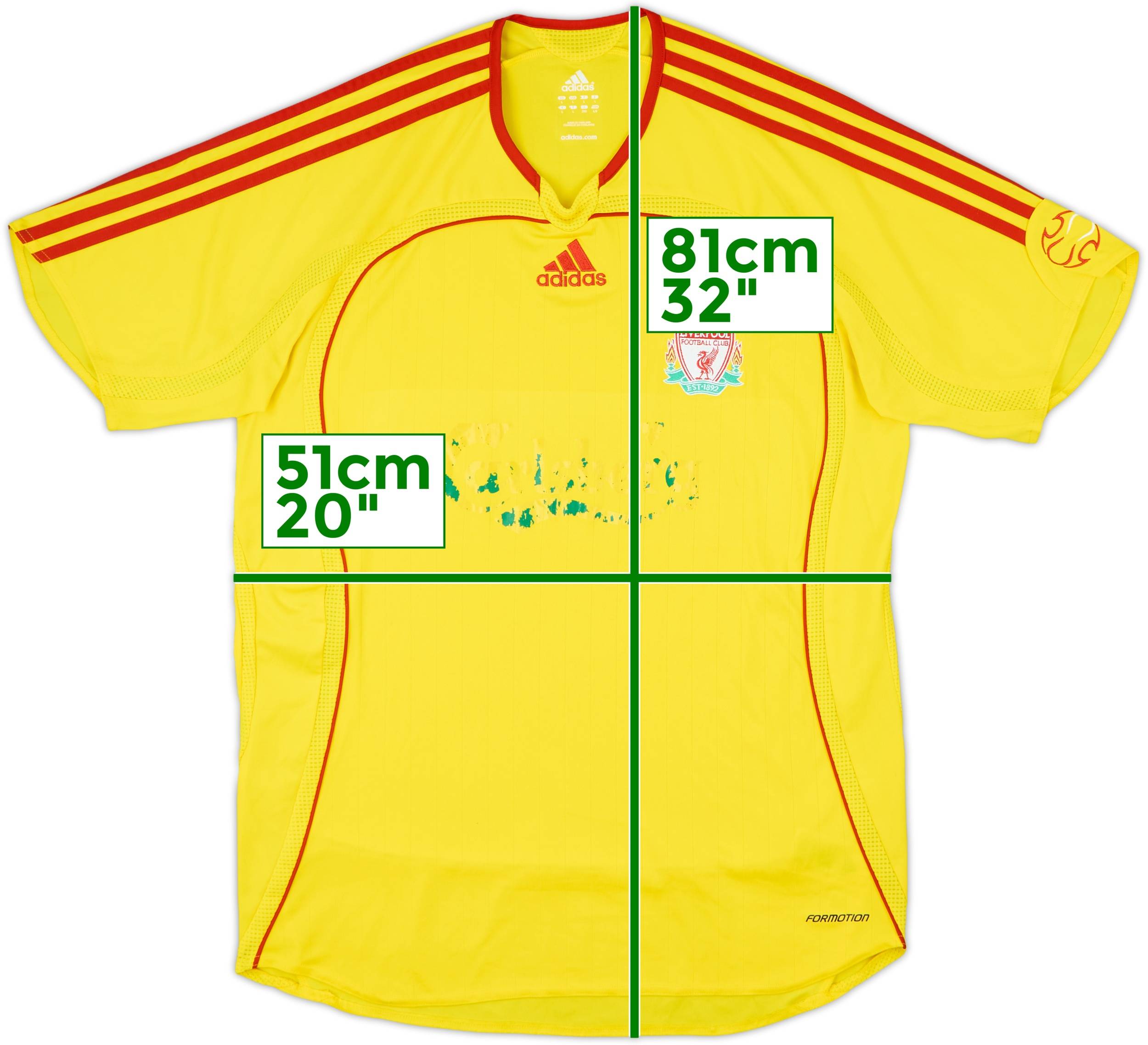 【本物保証】 2006-07 Liverpool Away Shirt - 3/10 - (L) 記念グッズ