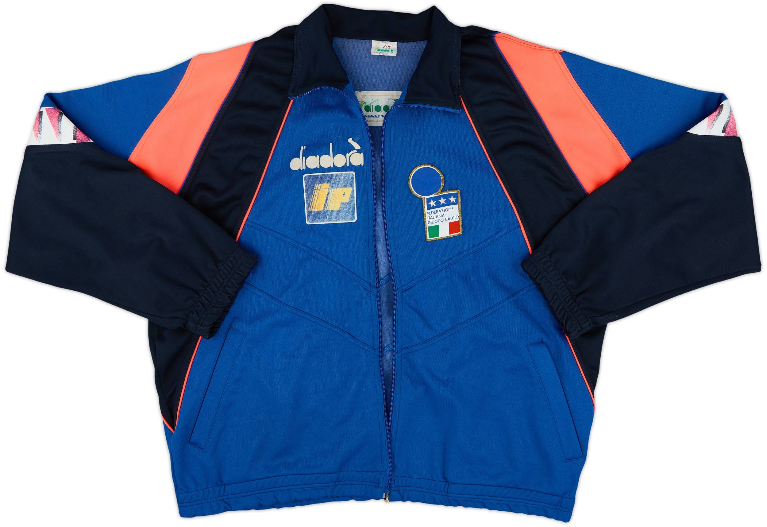 diadora 1992イタリア代表 ジャケット 1992 Italy Diadora Track Jacket - 4/10 - (XXL)