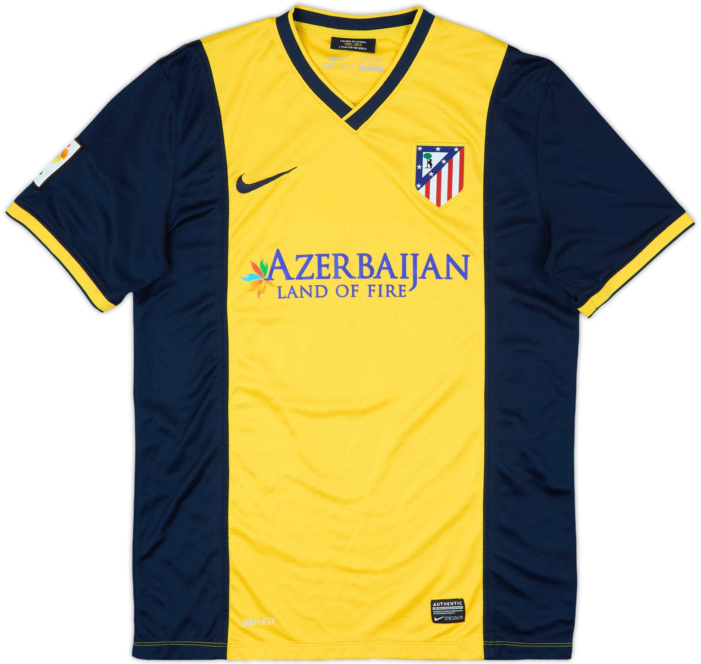 送料無料 店舗 Atletico 2013-14 Madrid (M) - 9/10 - #9 Villa David Shirt Away ウェア