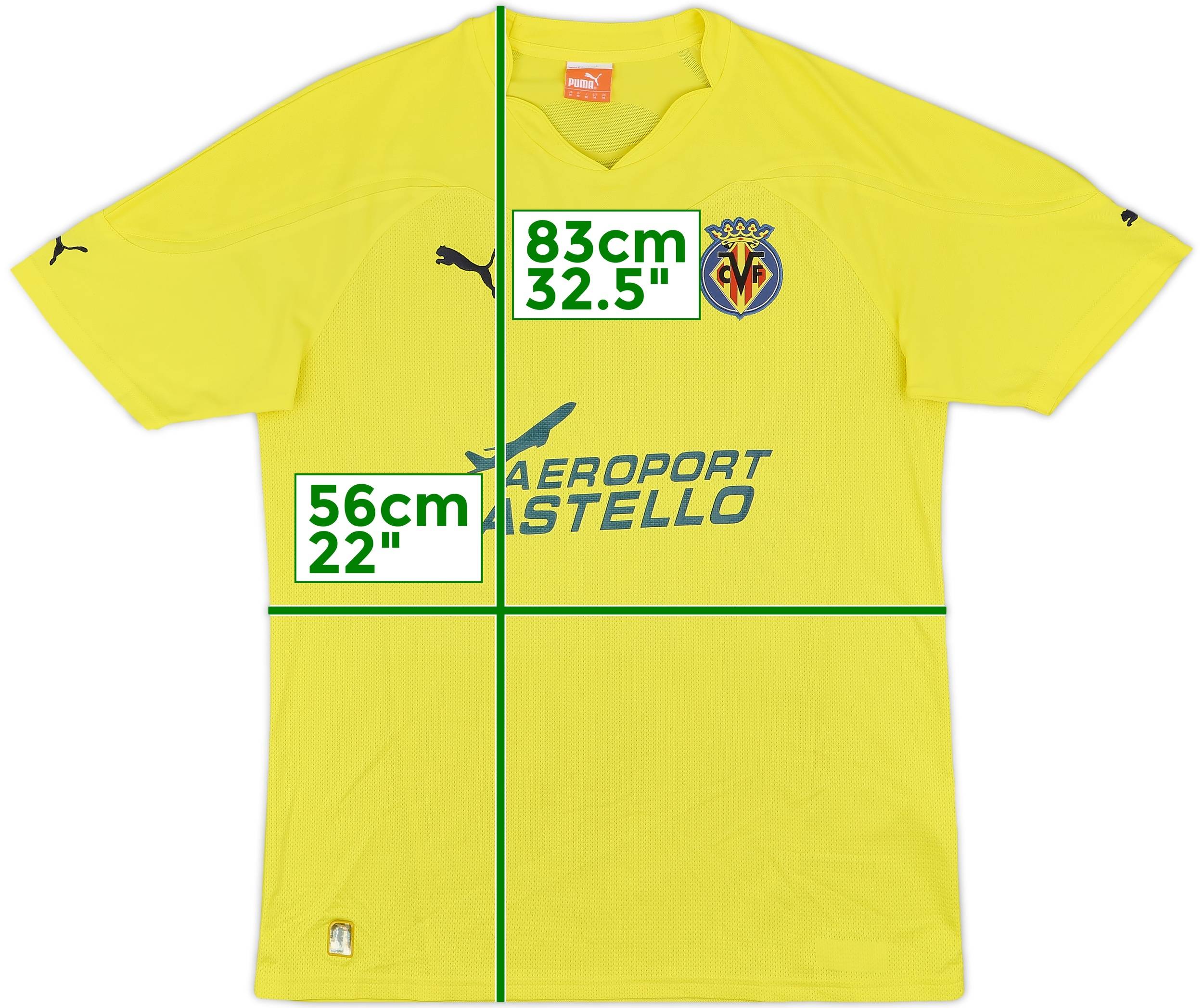 2010-11 Villarreal Puma Training L/S Shirt - 8/10 - (M)