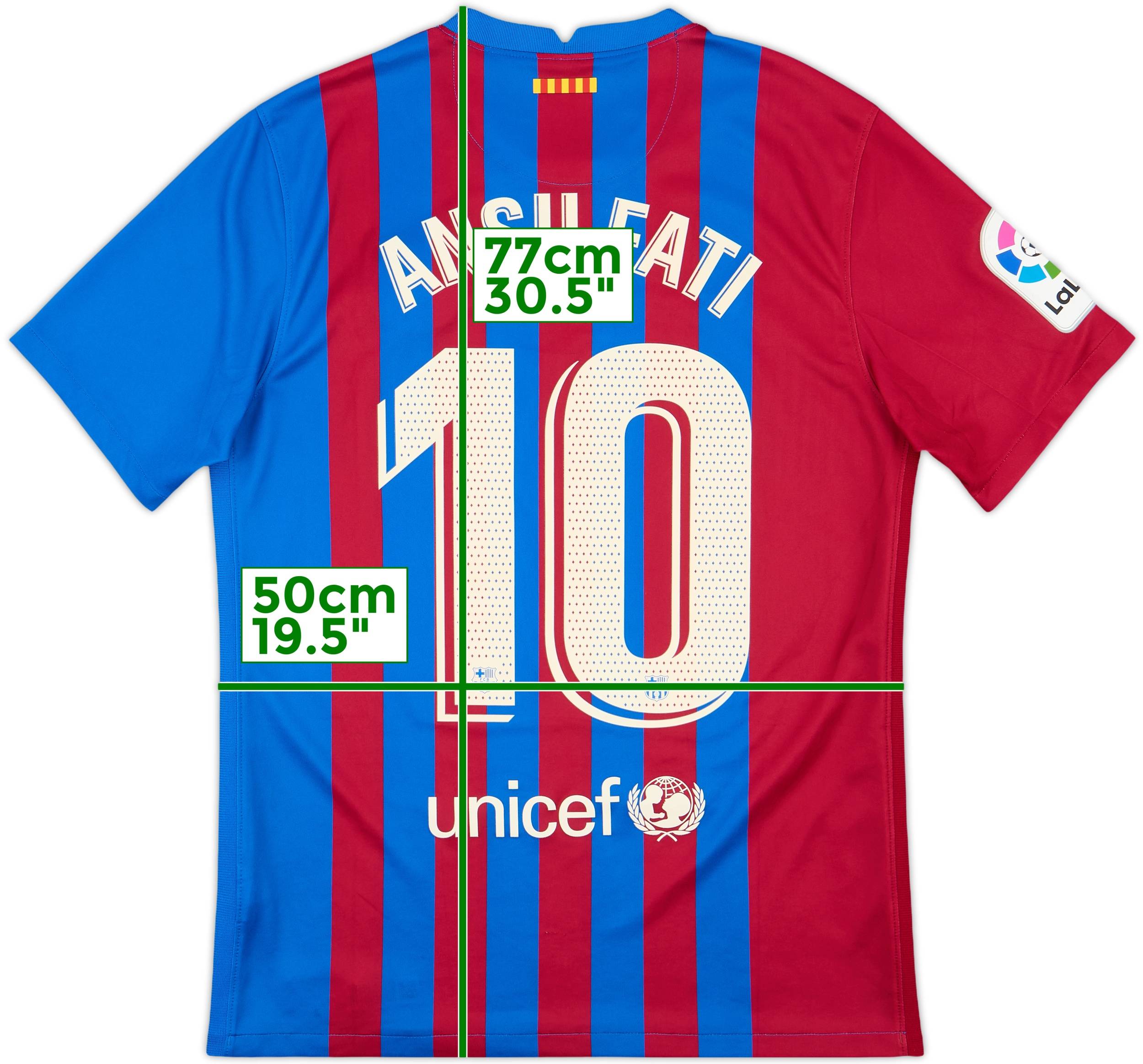 半額以下で買えるクーポン特集 - #10 Fati Ansu Shirt Home Barcelona 2021-22 8/10 (M) - ウェア