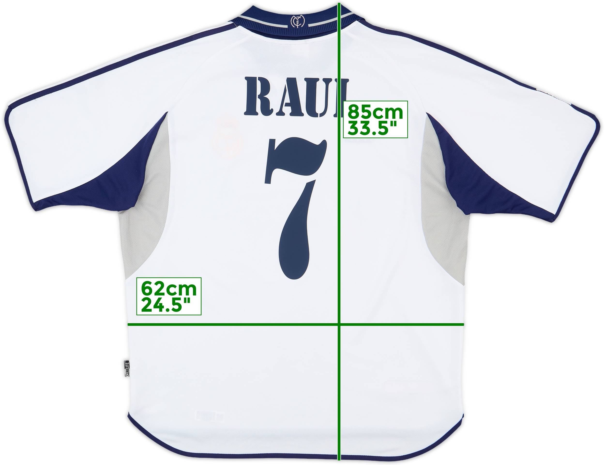 2025高い素材  #7 Raul Shirt Home Madrid Real 2000-01 - (XL) - 6/10 ウェア