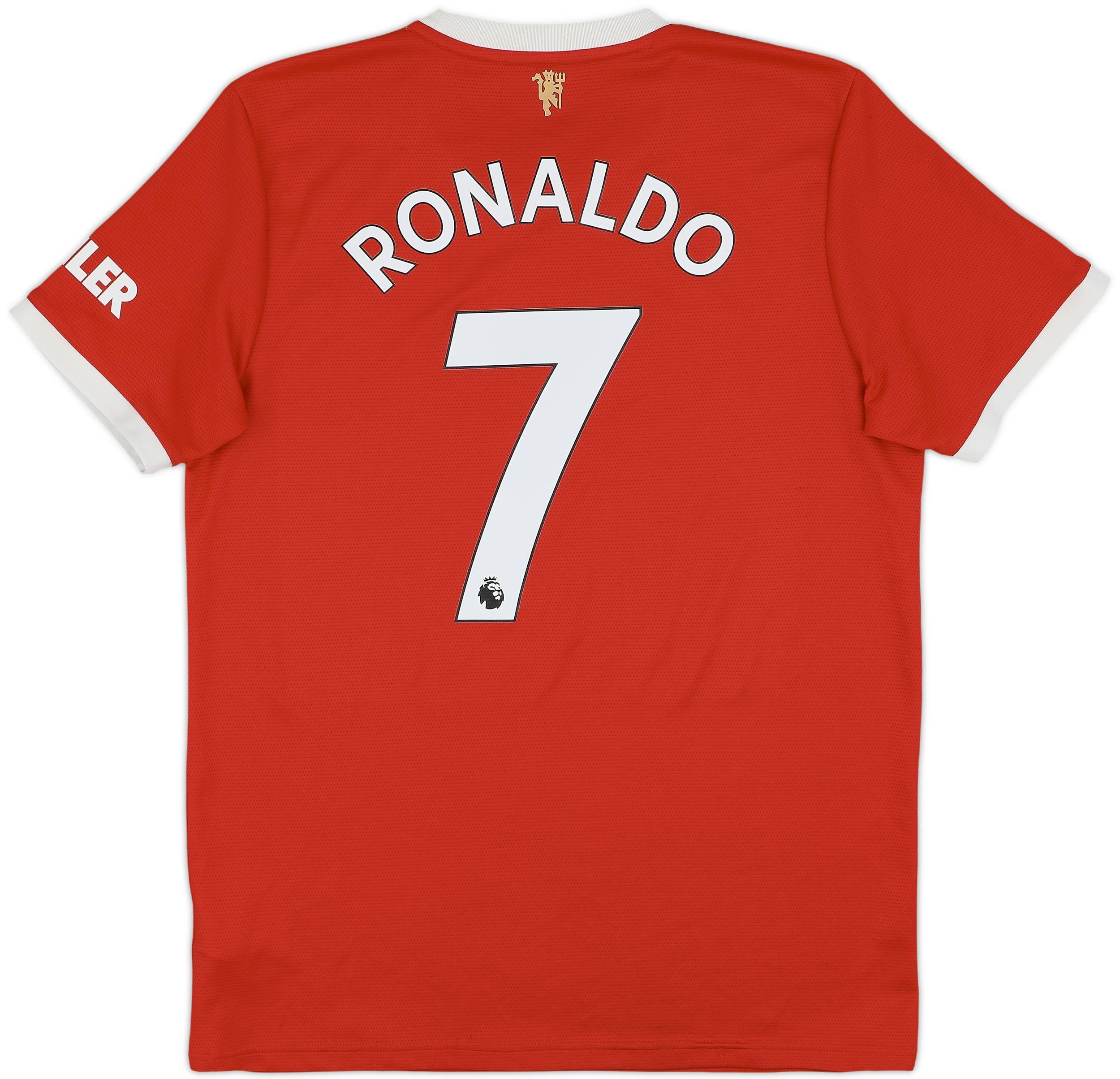 2021/22 Manchester United Authentic Home Jersey #7 Ronaldo