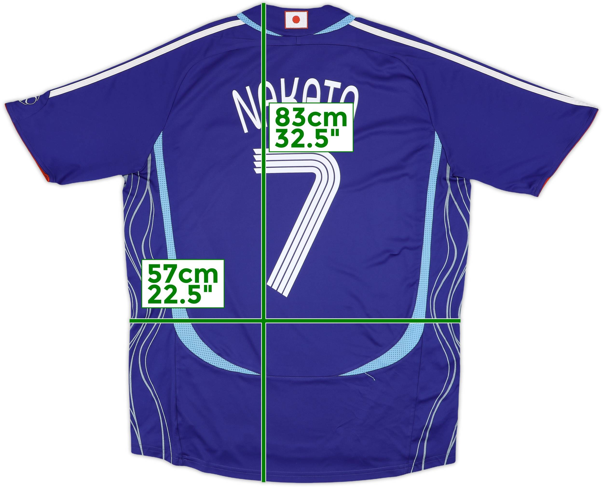 2006-08 Japan Home Shirt Nakata #7 - 8/10 - (L)