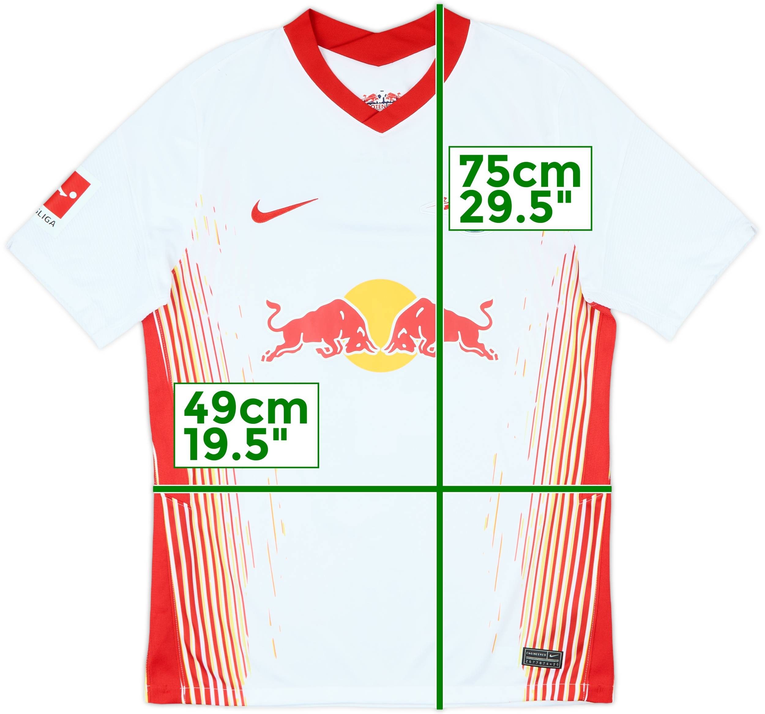 2020-21 RB Leipzig Home Shirt #5 - 9/10 - (M)