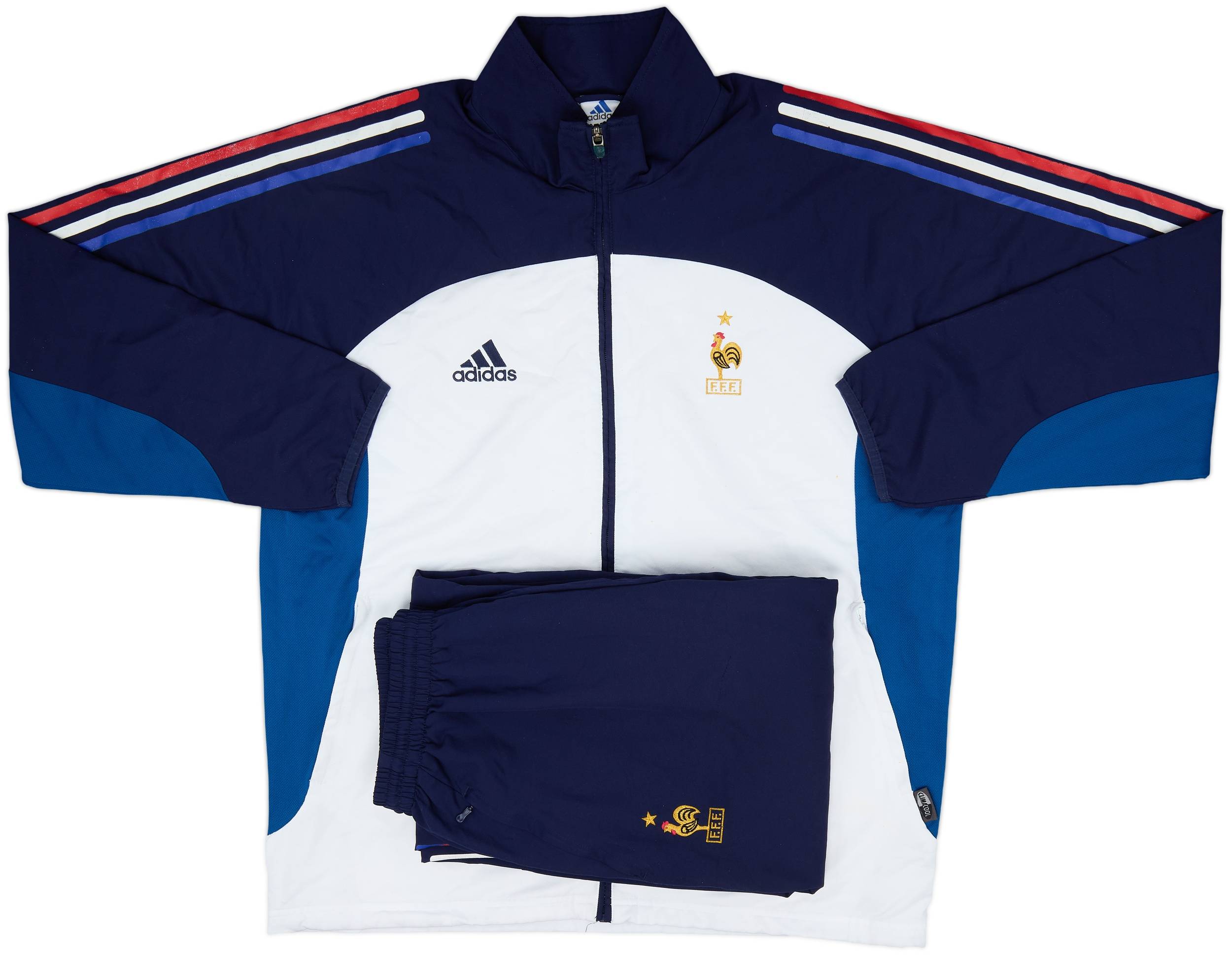 2002-03 France adidas Full Tracksuit - 7/10 - (L)